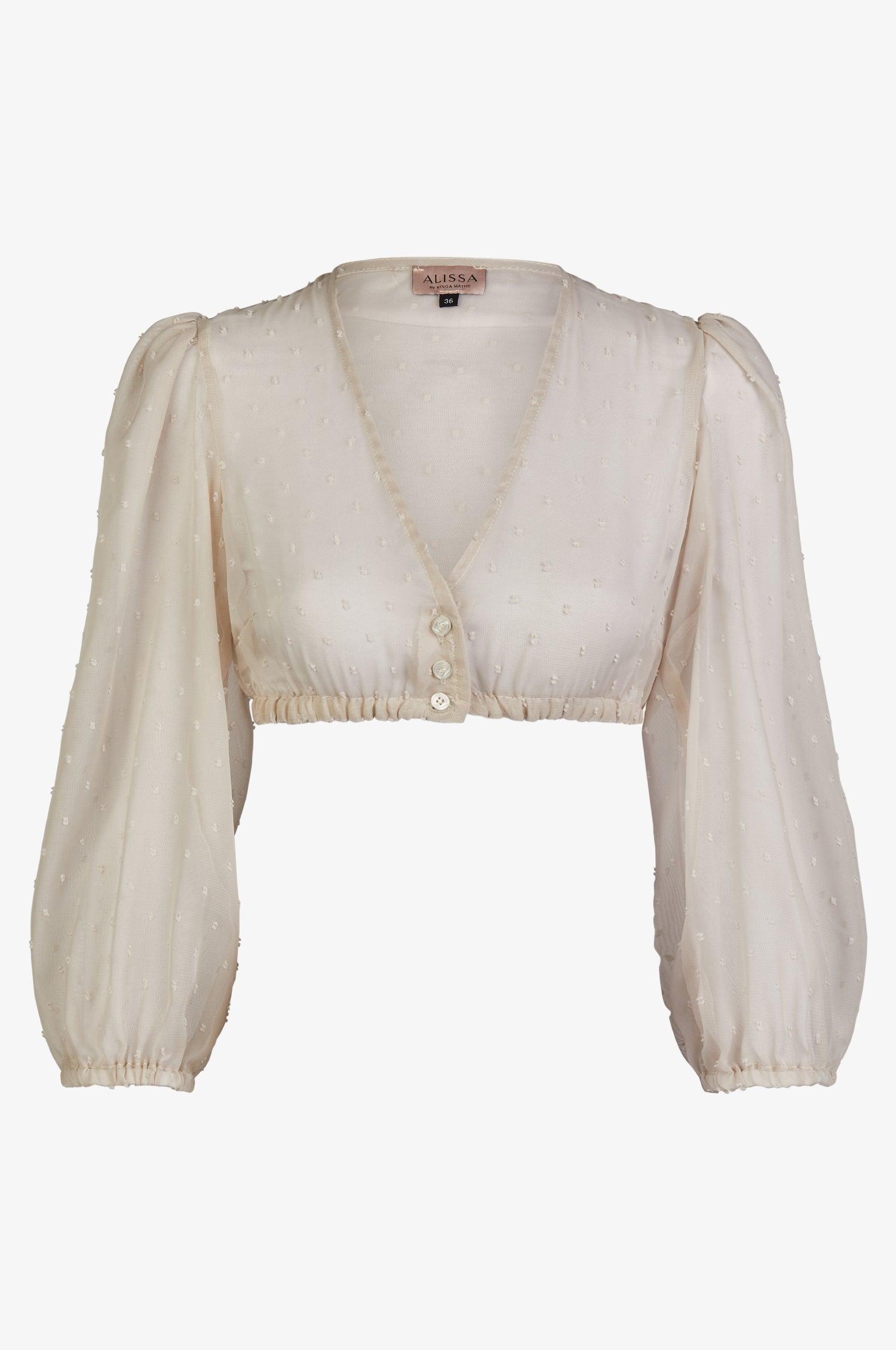 Dirndlbluse Lea in Puder - TRACHT À PORTER