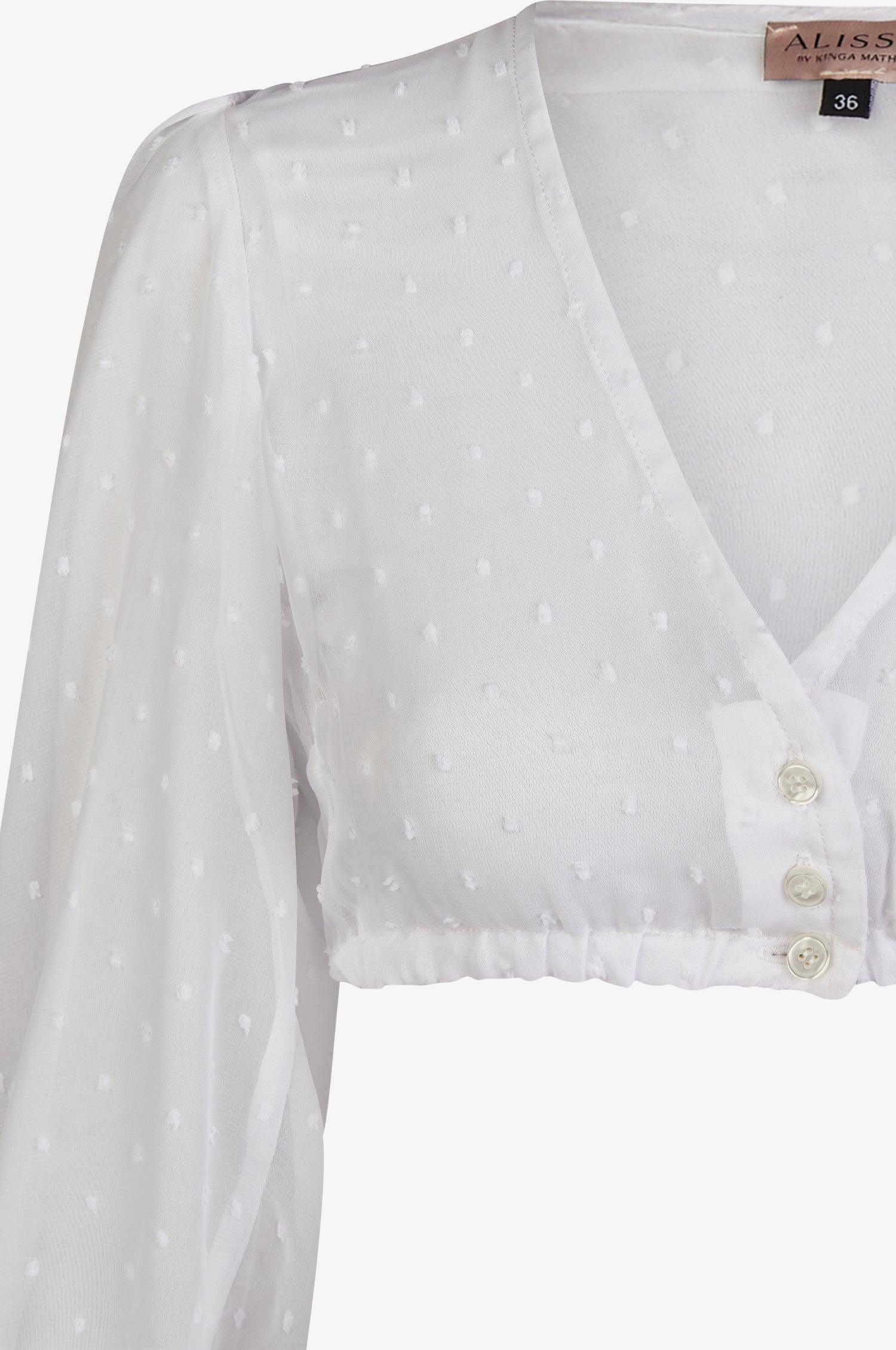 Dirndlbluse Lea in Weiß - TRACHT À PORTER