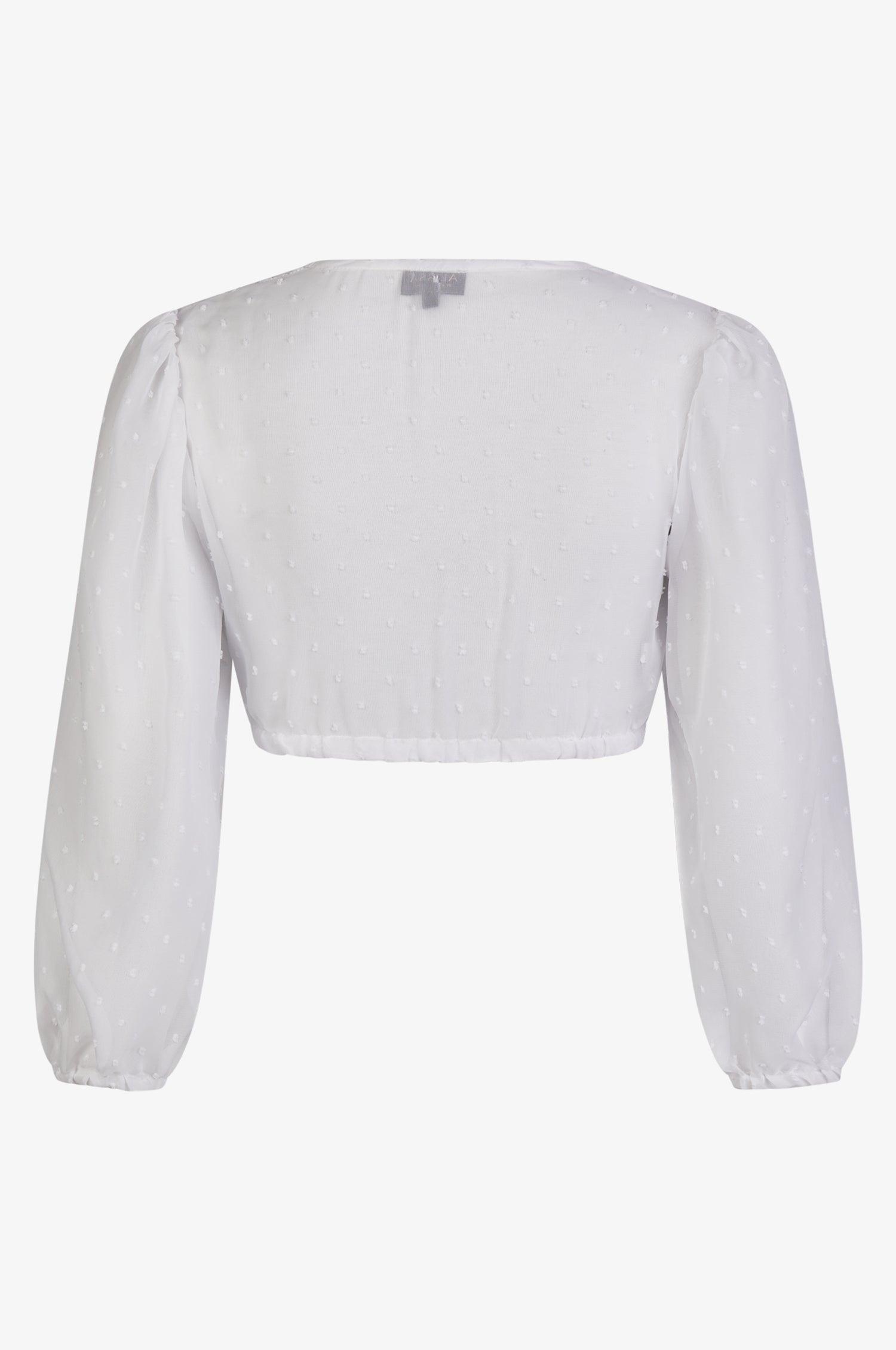 Dirndlbluse Lea in Weiß - TRACHT À PORTER