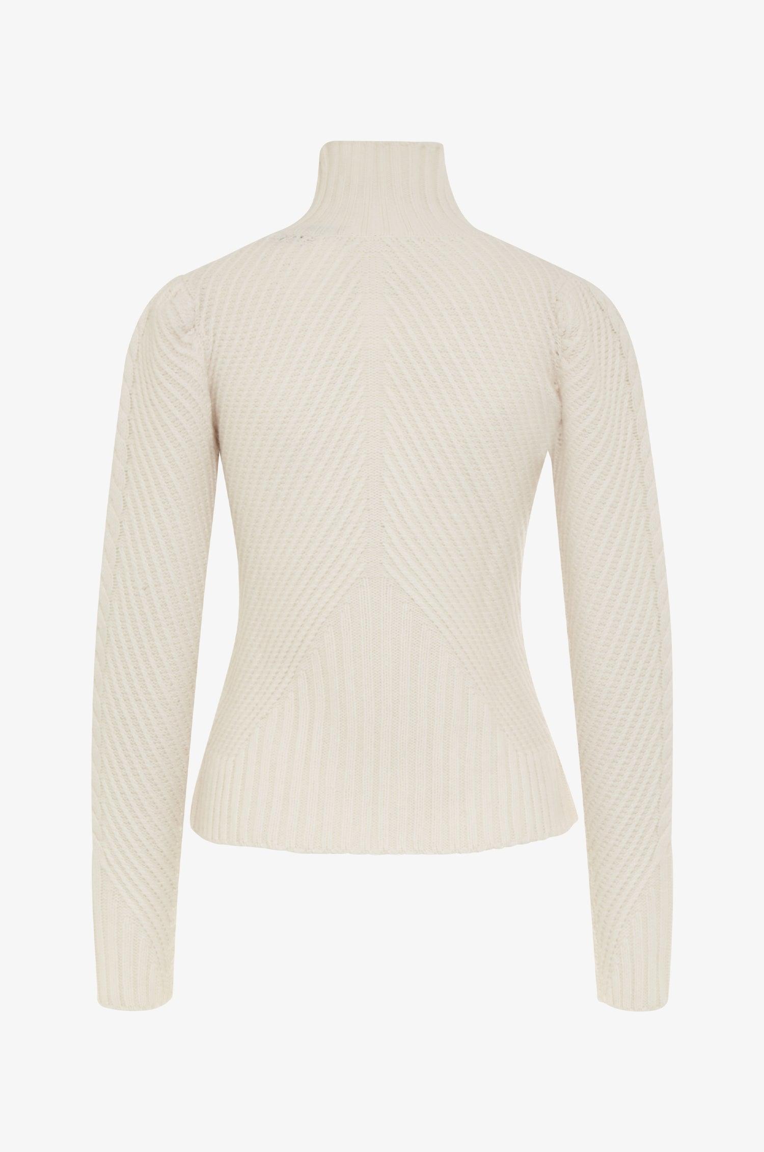 Cashmere Pullover Clara in Ivory - TRACHT À PORTER