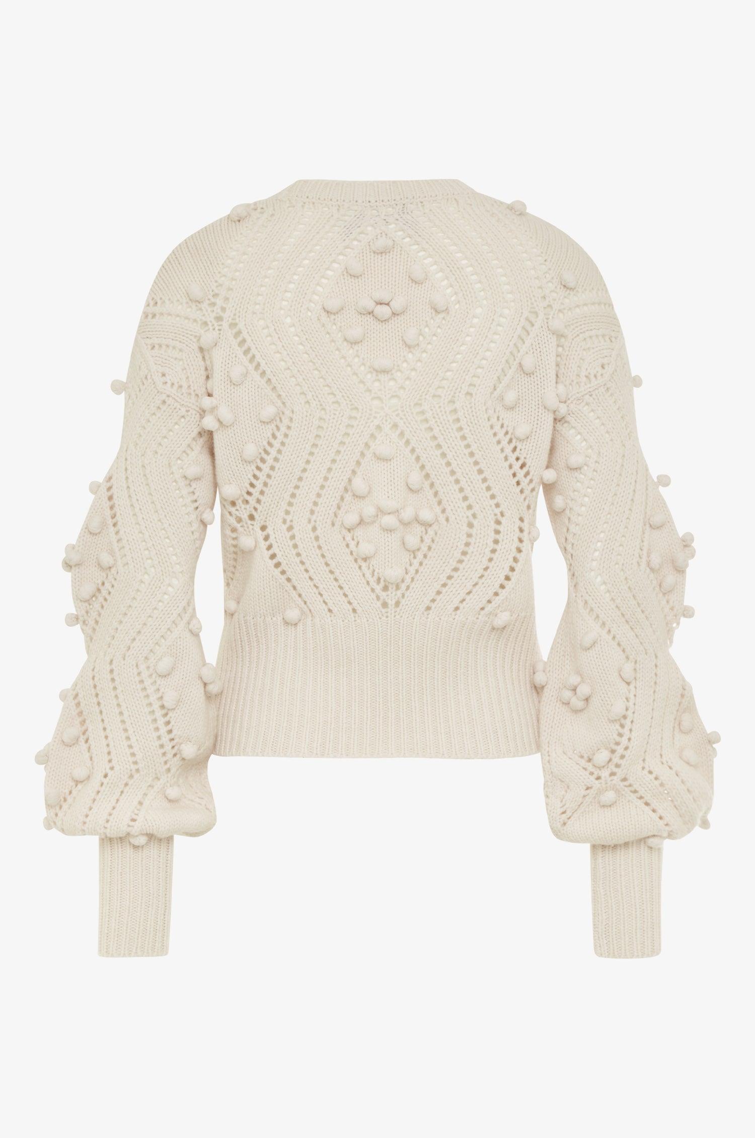 Cashmere Pullover Thea in Ivory - TRACHT À PORTER