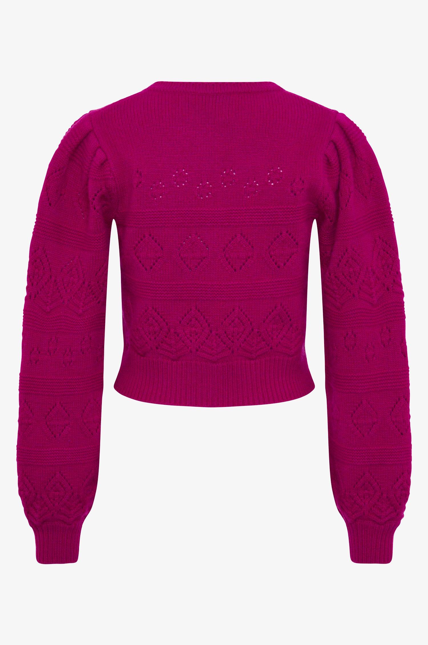Cashmere Strickjacke Dakota in Pink - TRACHT À PORTER