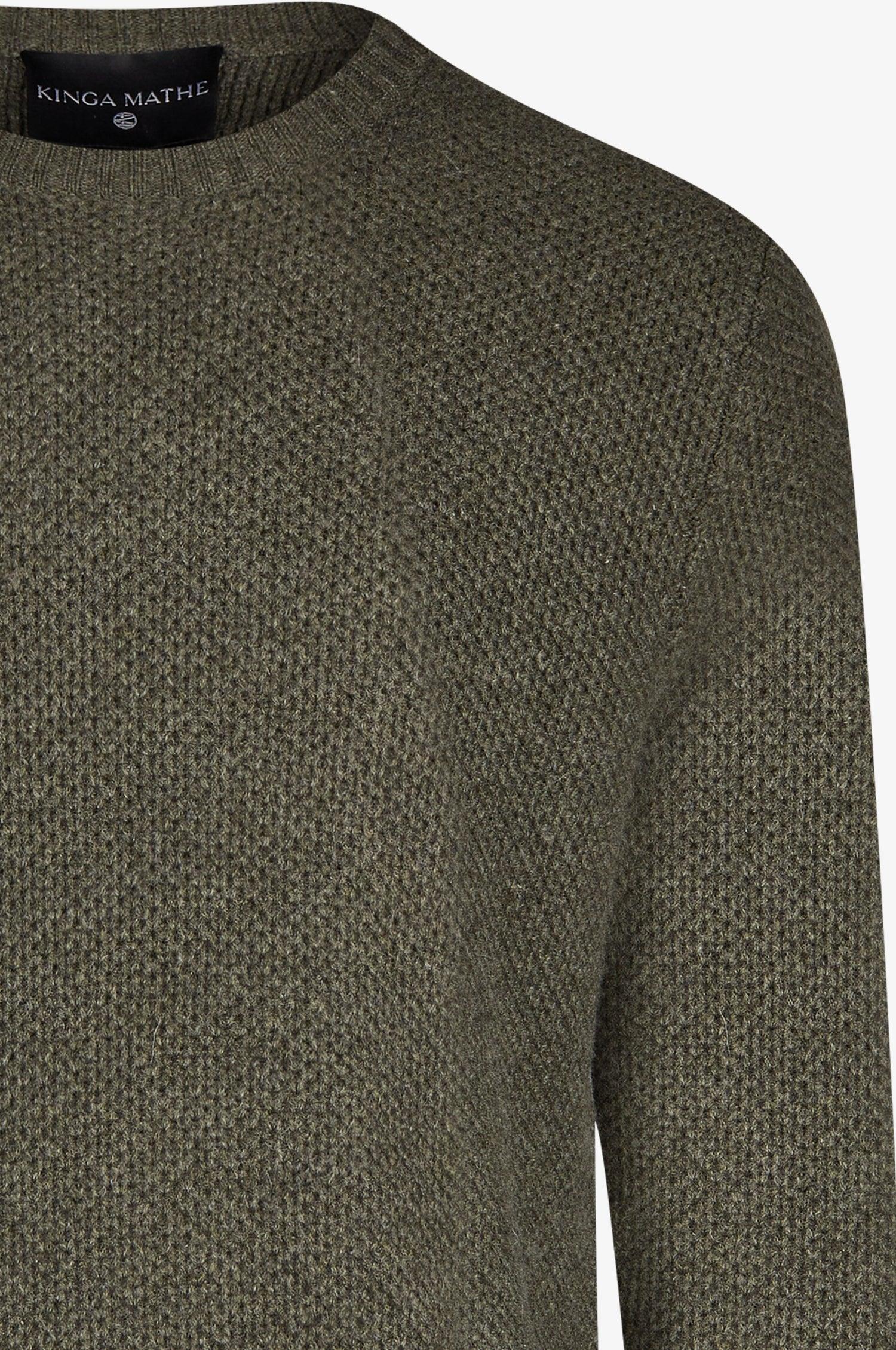Cashmere Pullover Charles in Olive - TRACHT À PORTER