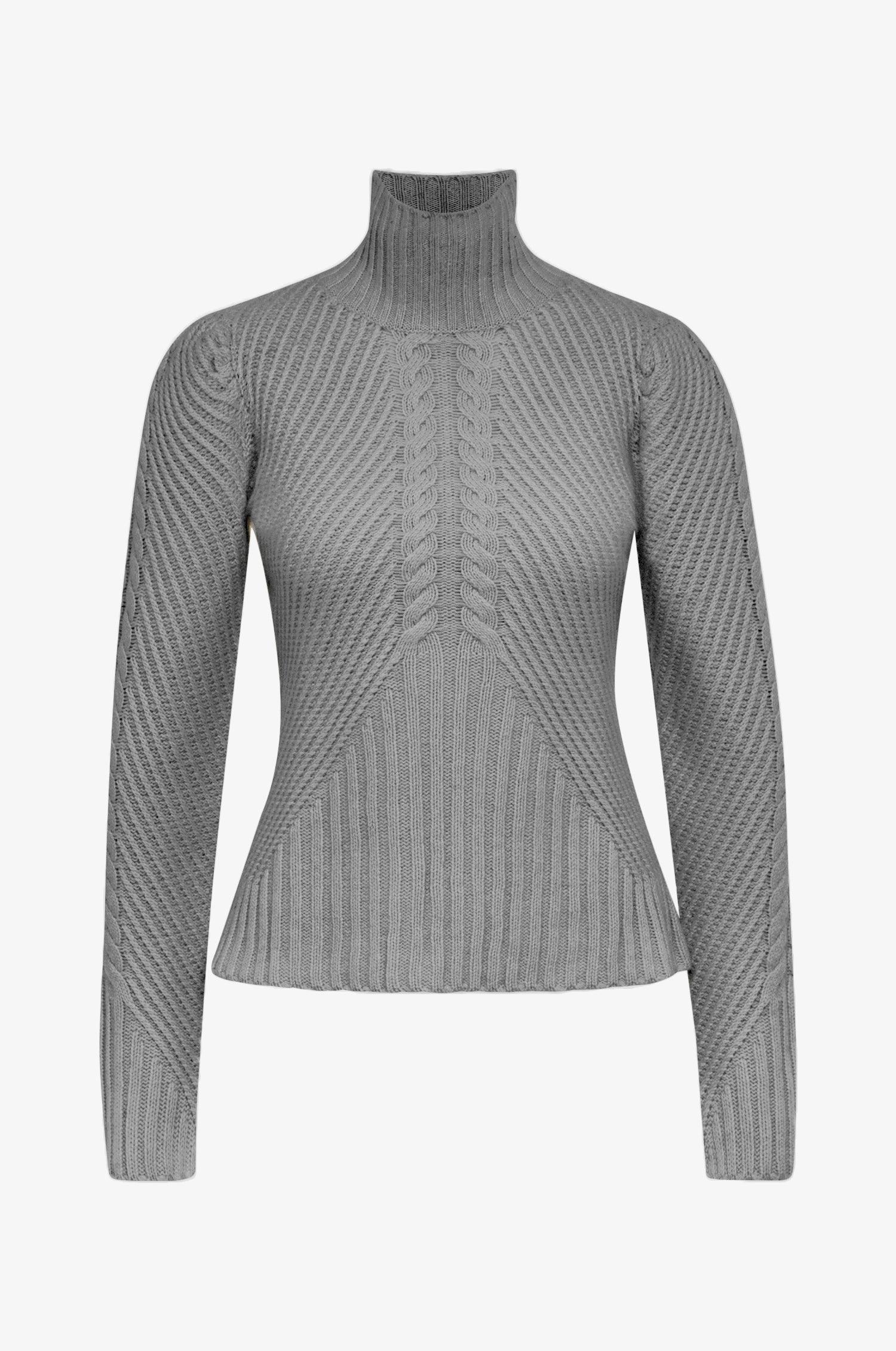Cashmere Pullover Clara in Grau - TRACHT À PORTER