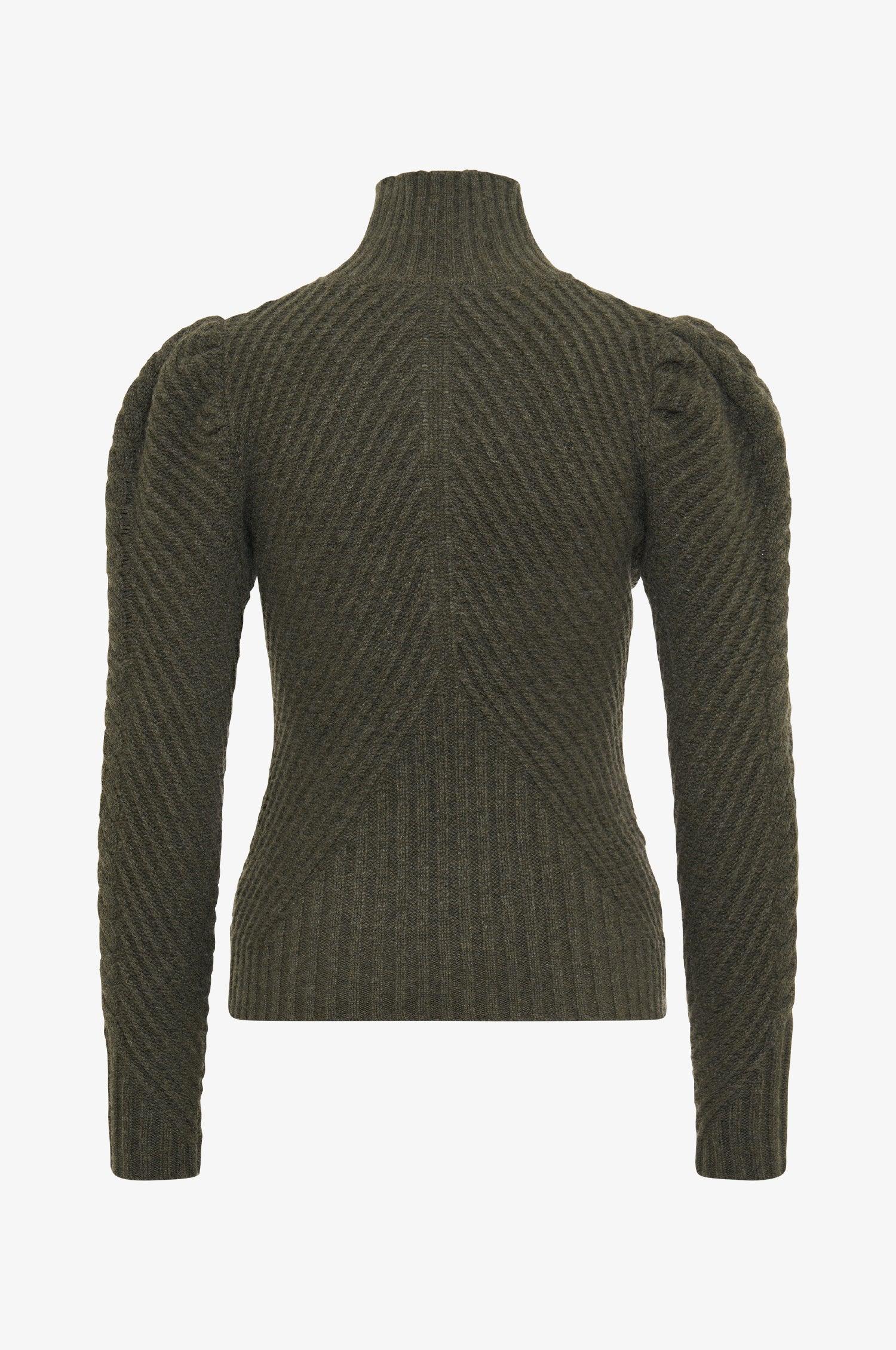 Cashmere Pullover Clara in Olive - TRACHT À PORTER
