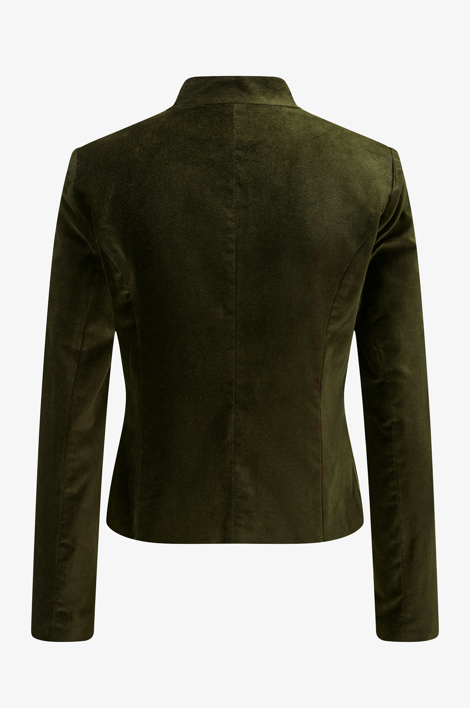 Jacke Constanze Samt in Olive