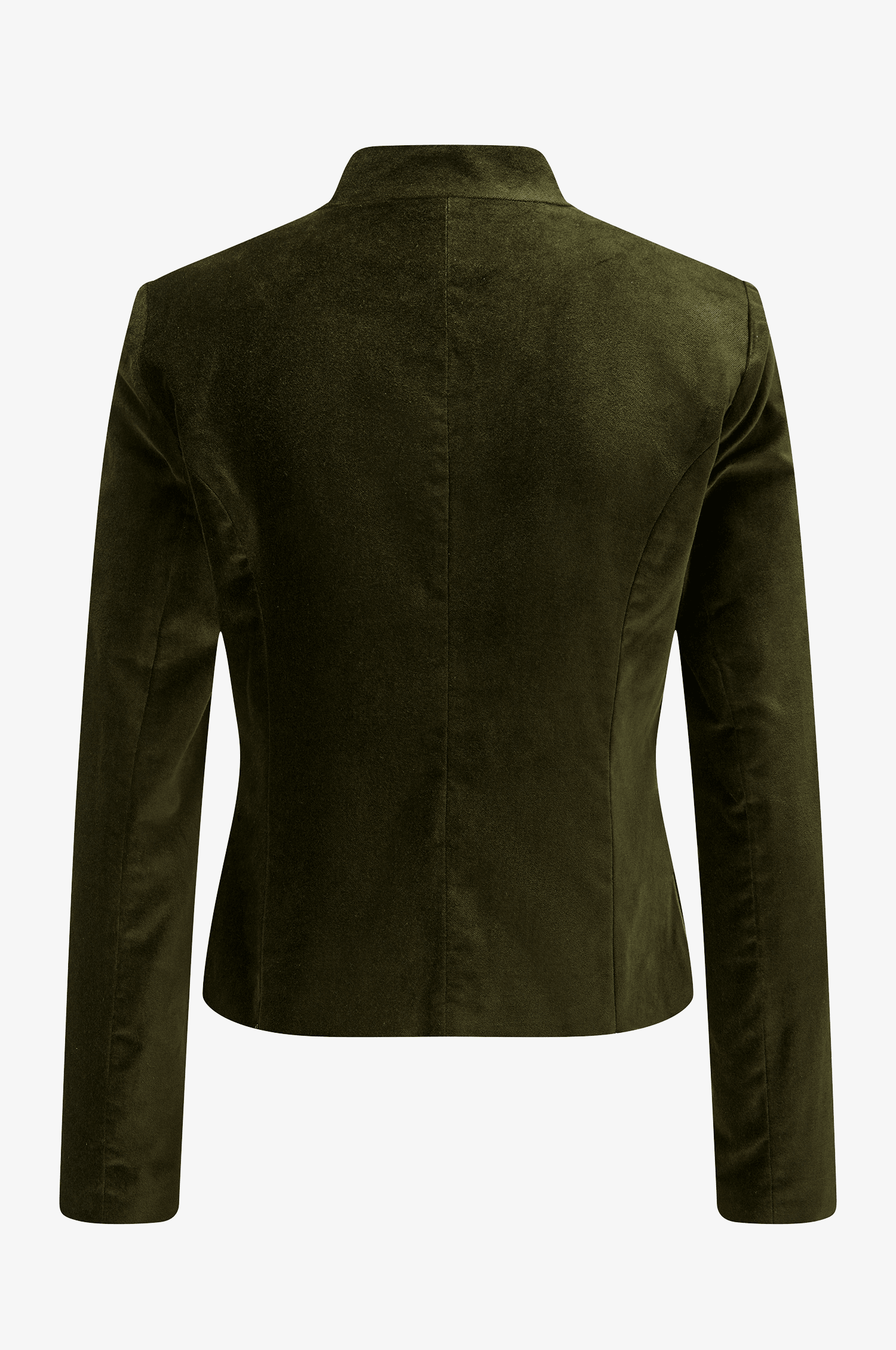 Jacke Constanze Samt in Olive - TRACHT À PORTER