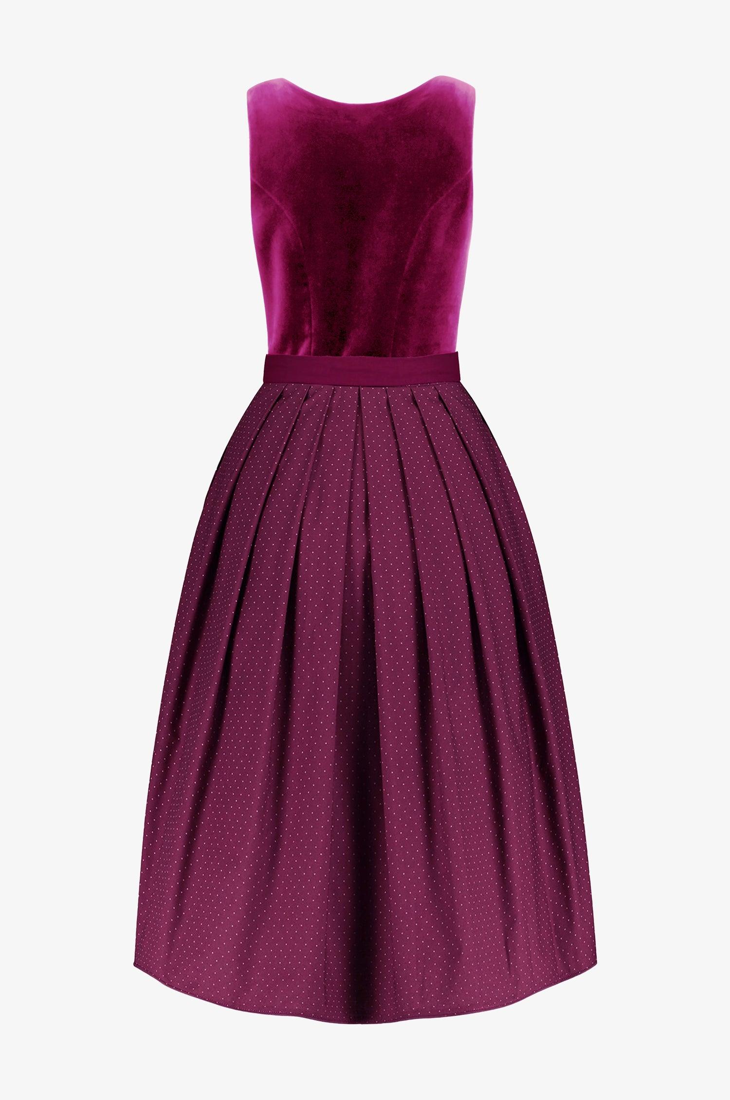 Dirndl Alice in Fuchsia IN ZWEI LÄNGEN - TRACHT À PORTER