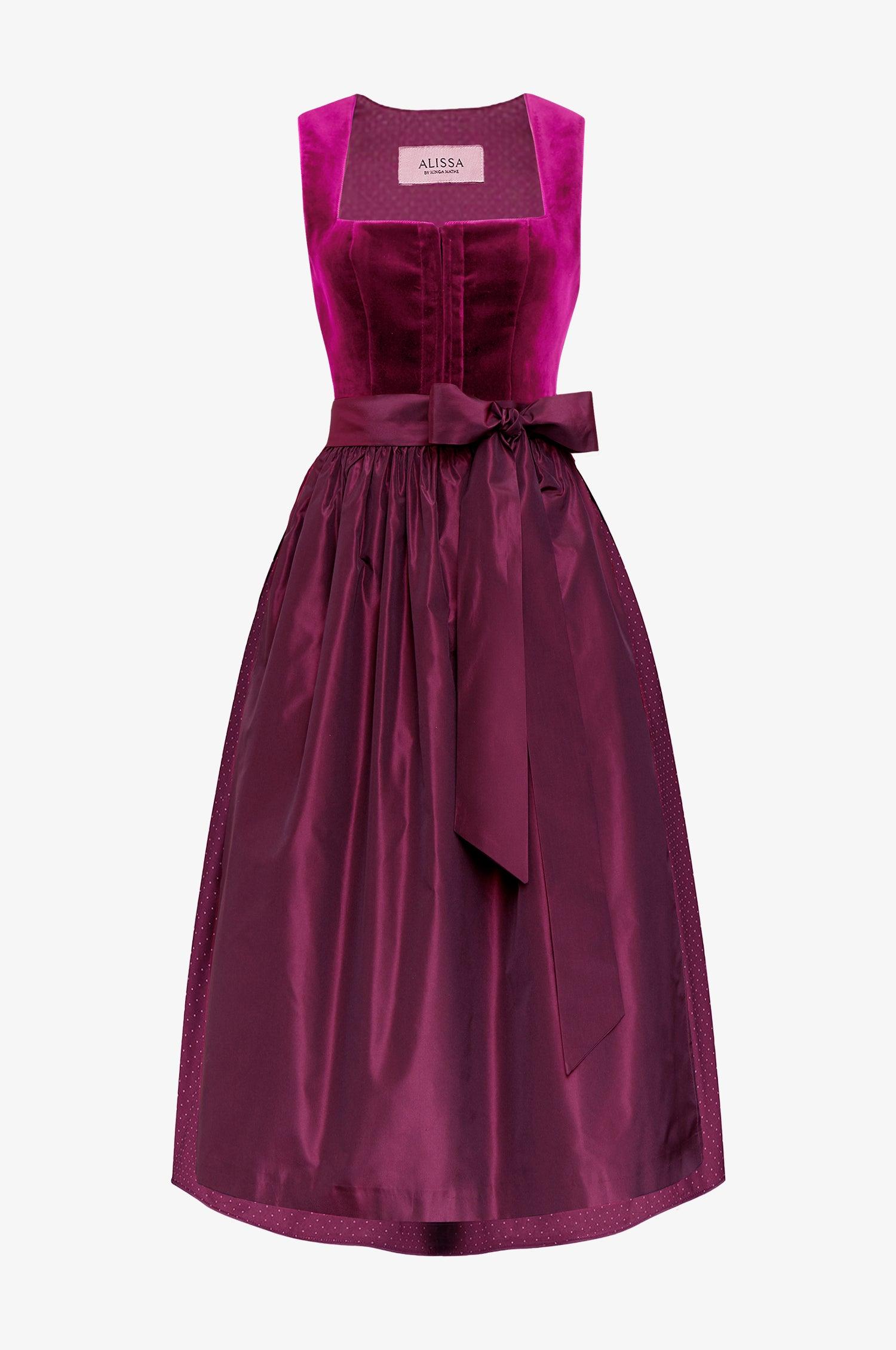 Dirndl Alice in Fuchsia IN ZWEI LÄNGEN - TRACHT À PORTER