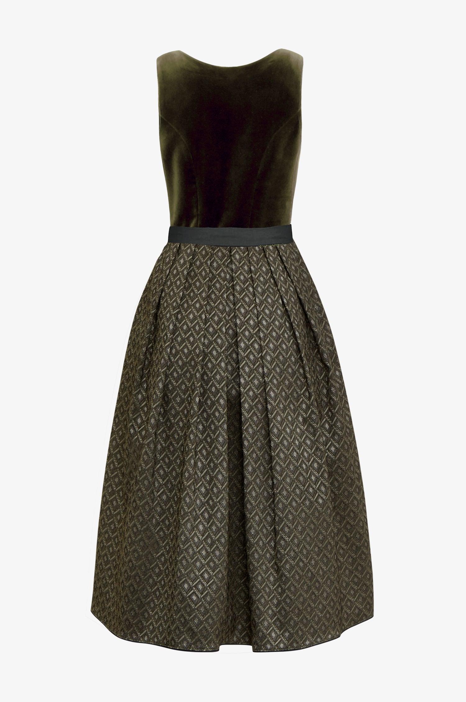 Dirndl Enola in Olive - TRACHT À PORTER