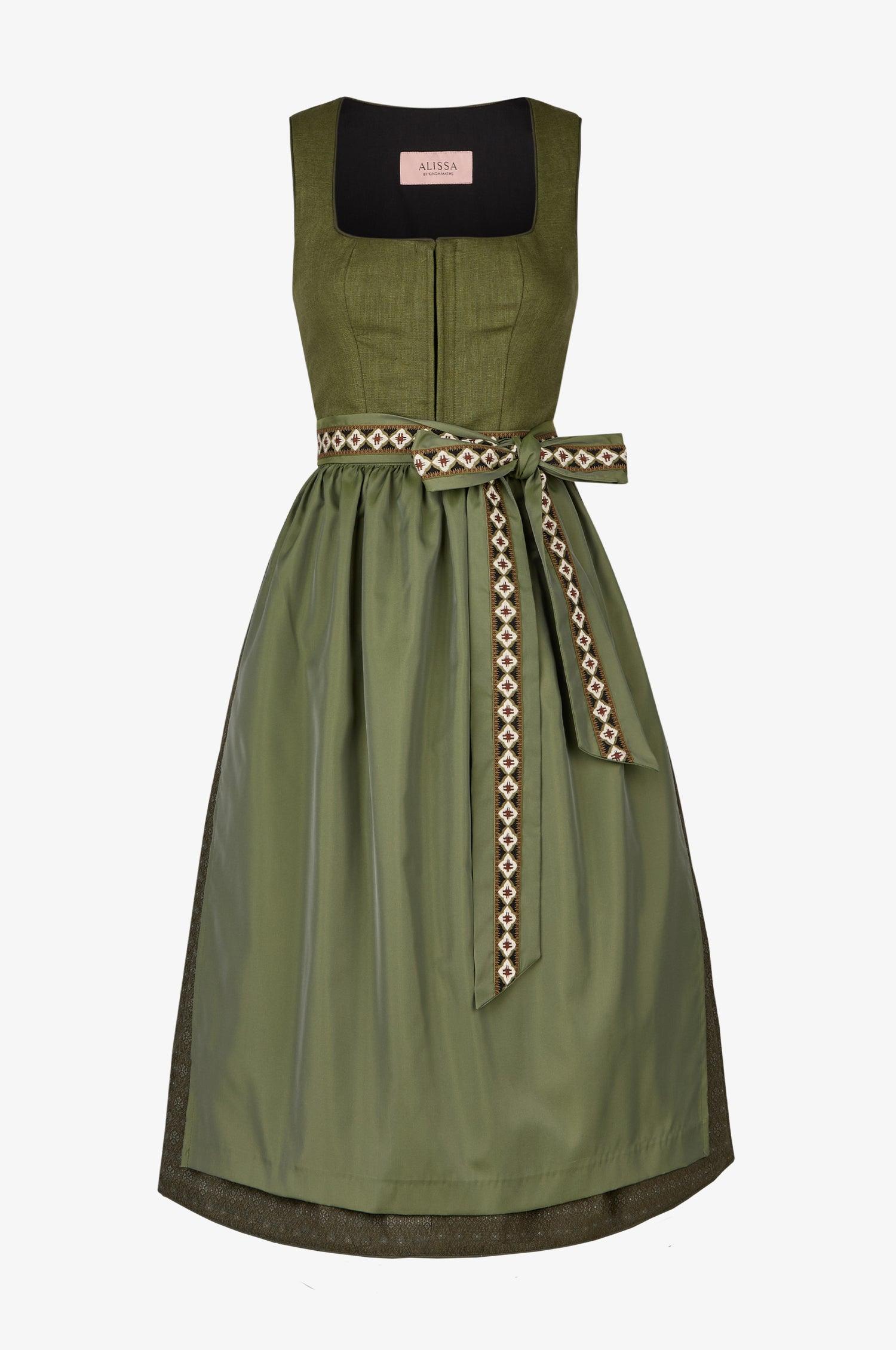 Dirndl Karla in Olive - TRACHT À PORTER