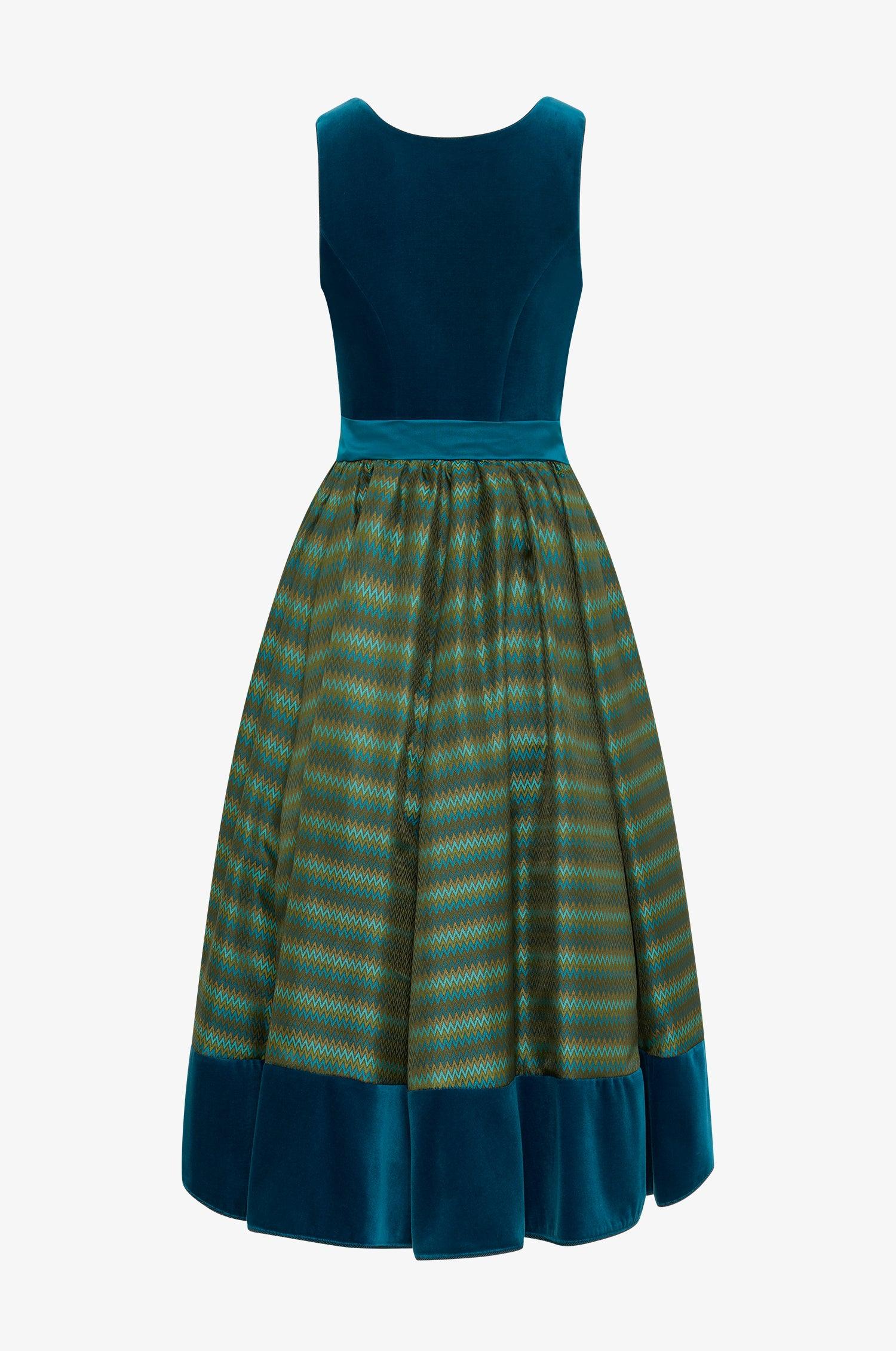 Dirndl Lorient in Cyan - TRACHT À PORTER