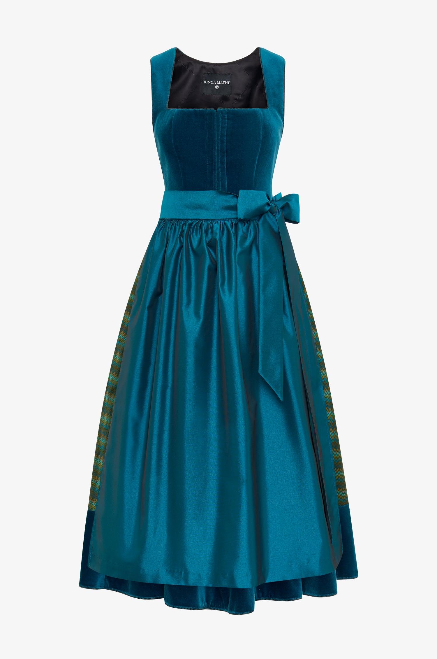 Dirndl Lorient in Cyan - TRACHT À PORTER