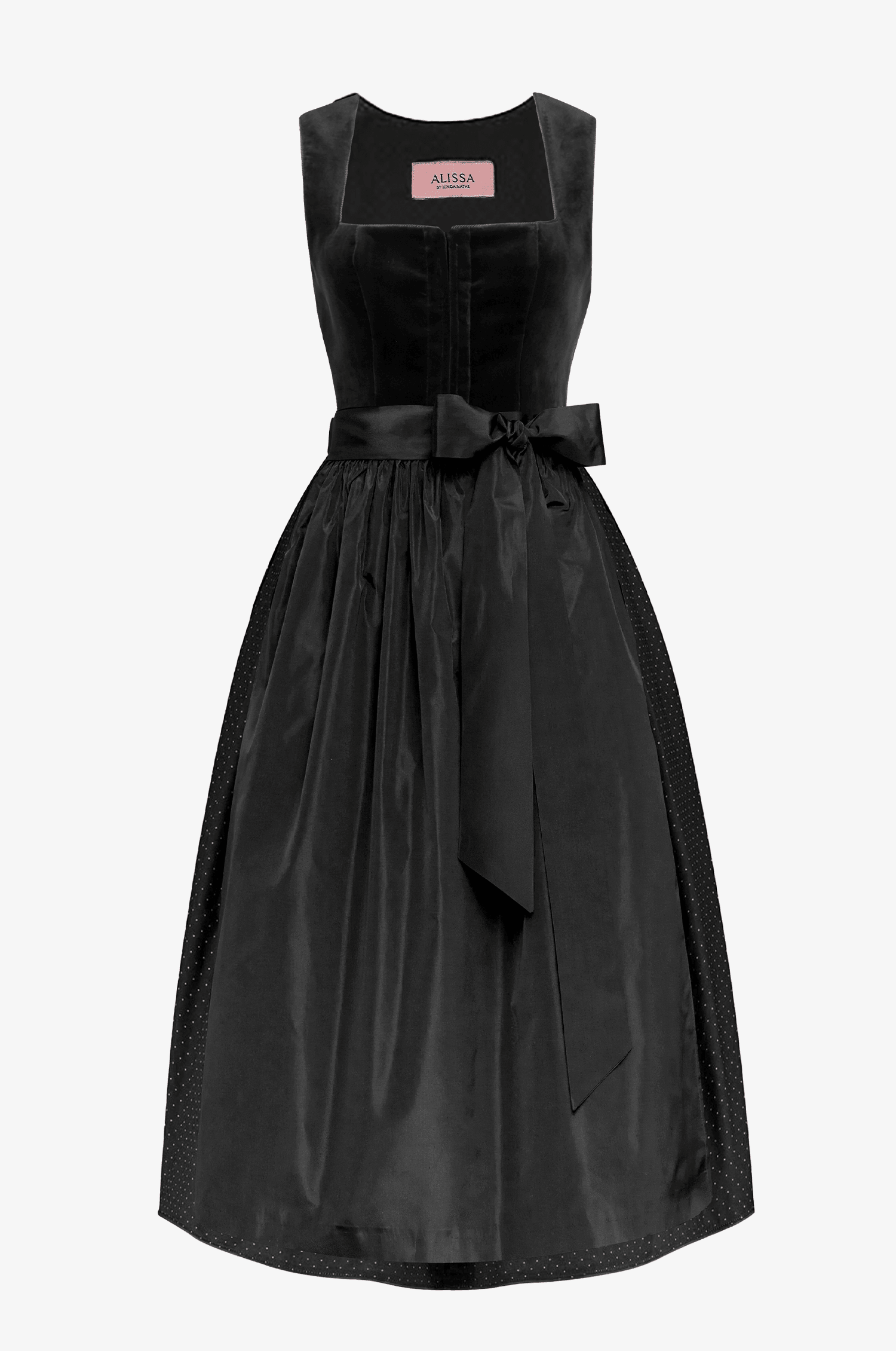 Dirndl Alice in Schwarz in 2 Längen - TRACHT À PORTER