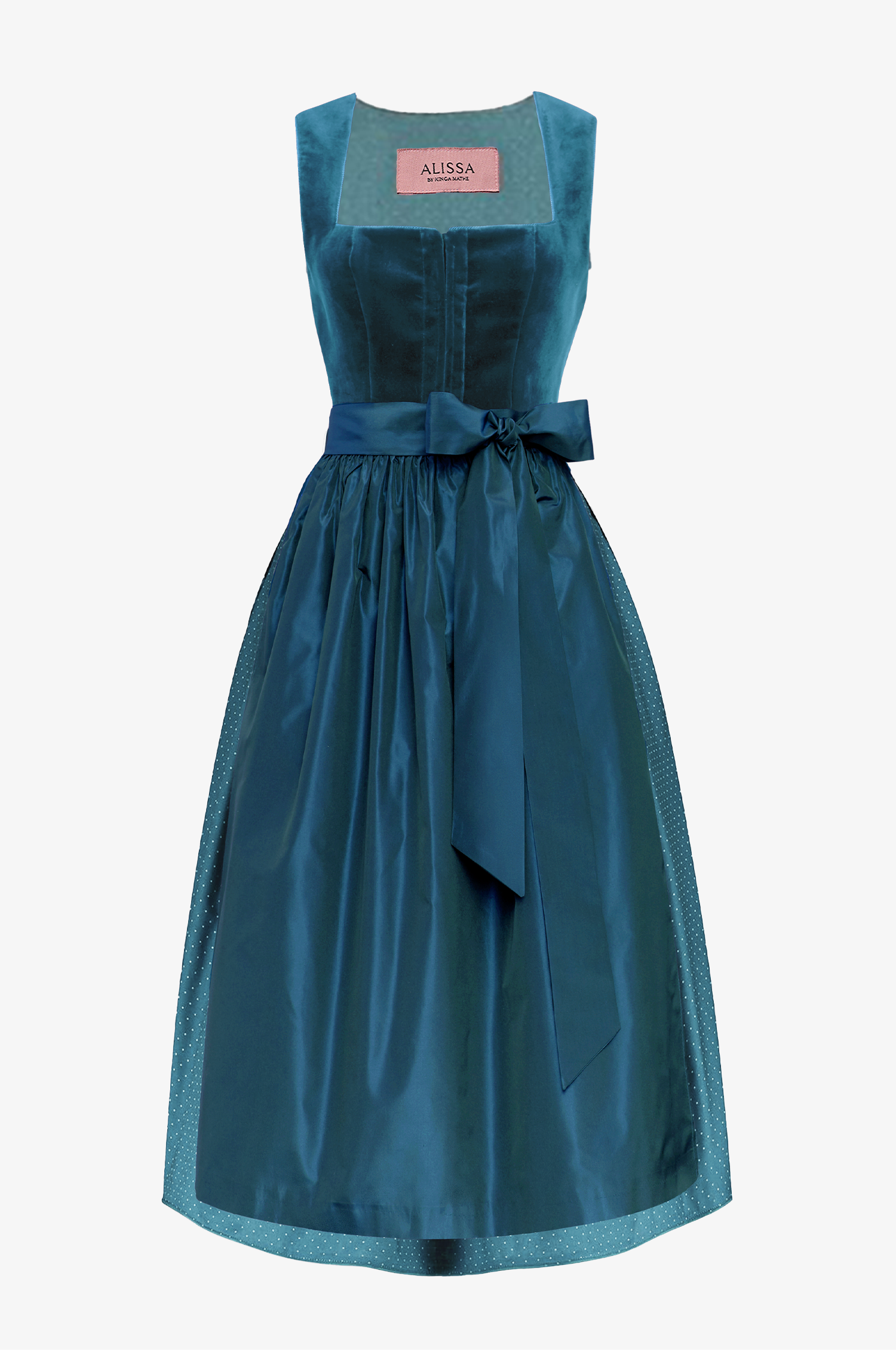 Dirndl Alice in cyan