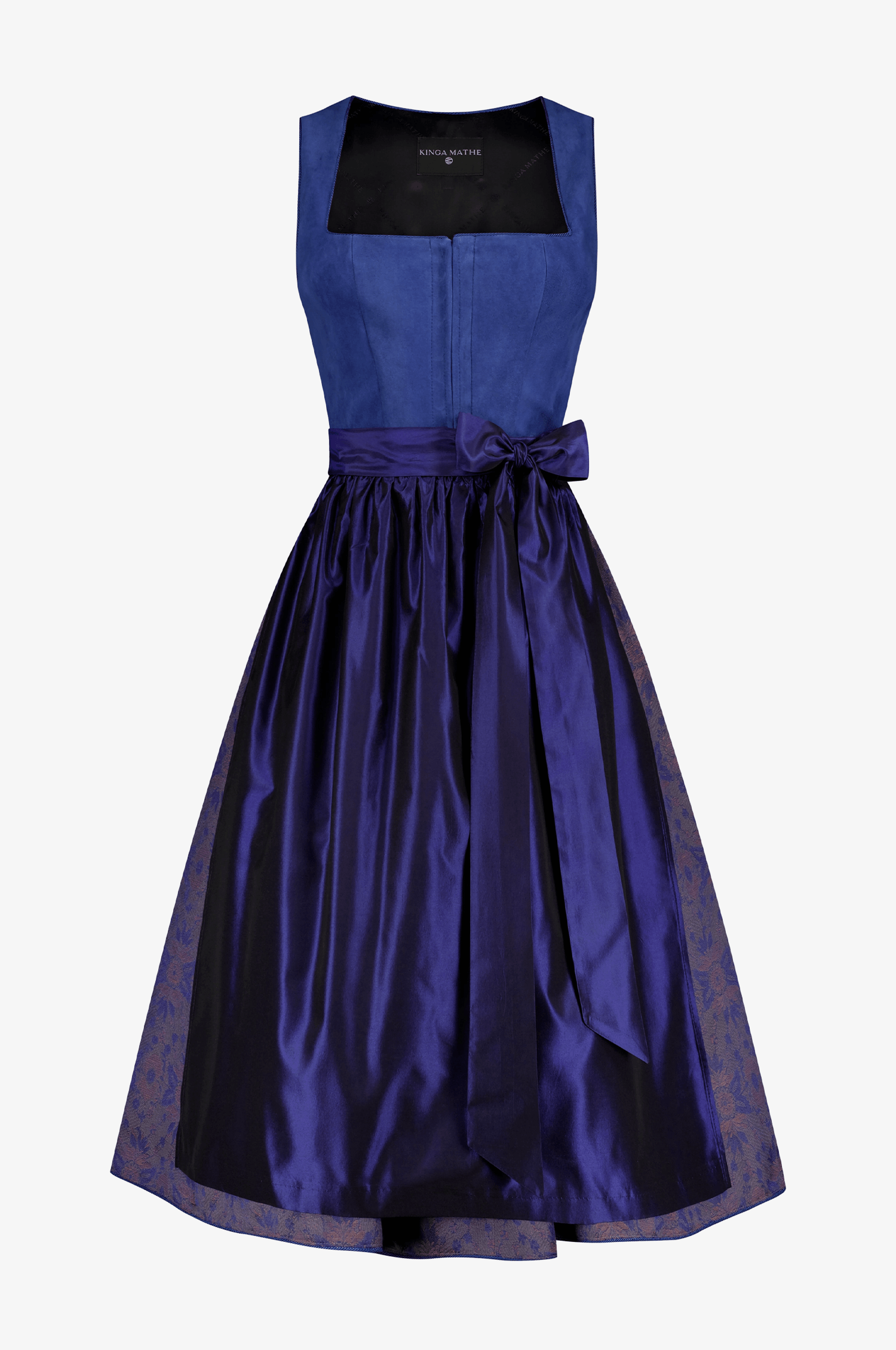 Lederdirndl Panama in Blau