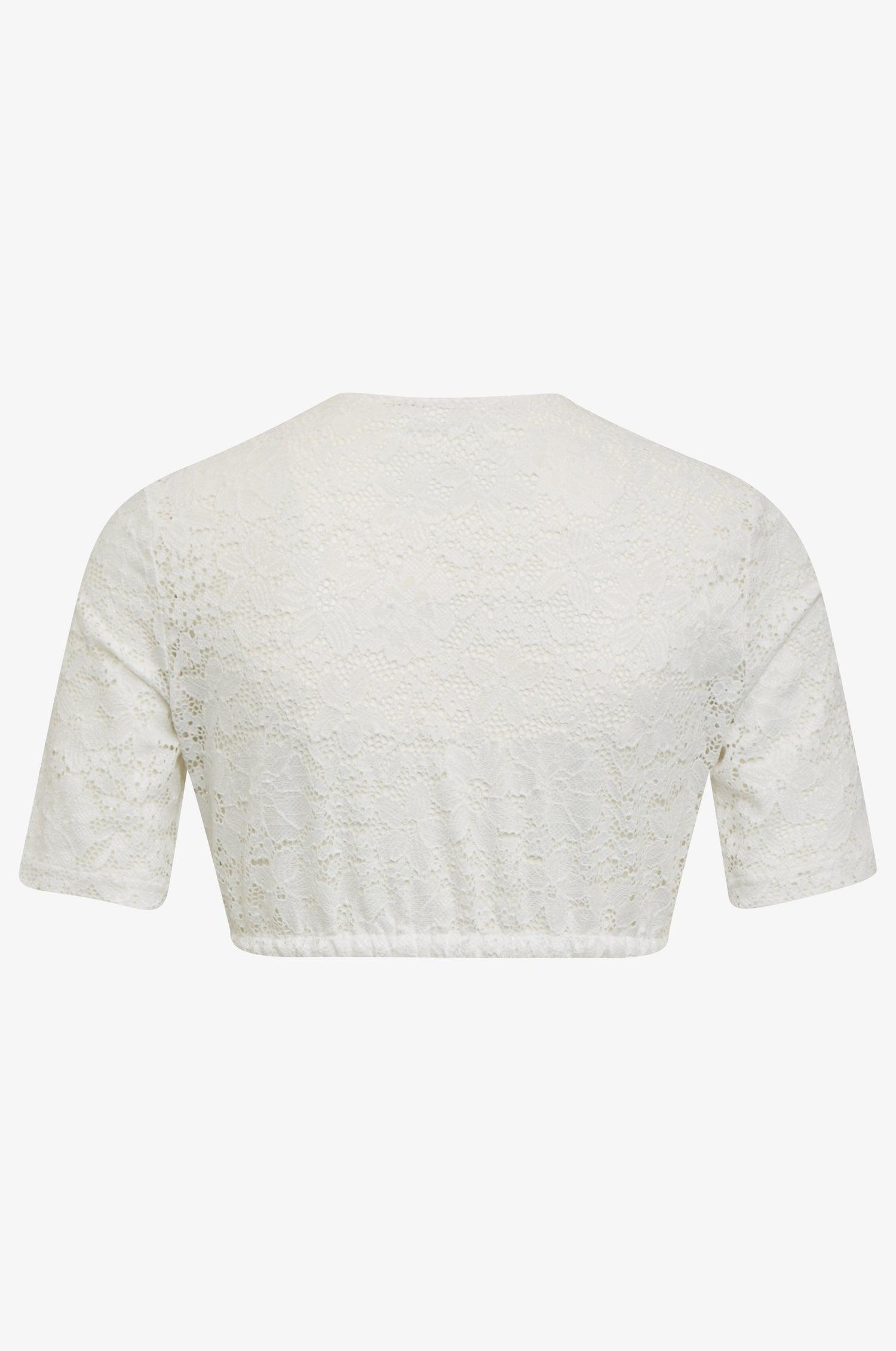 Dirndlbluse Frieda in Weiß - TRACHT À PORTER