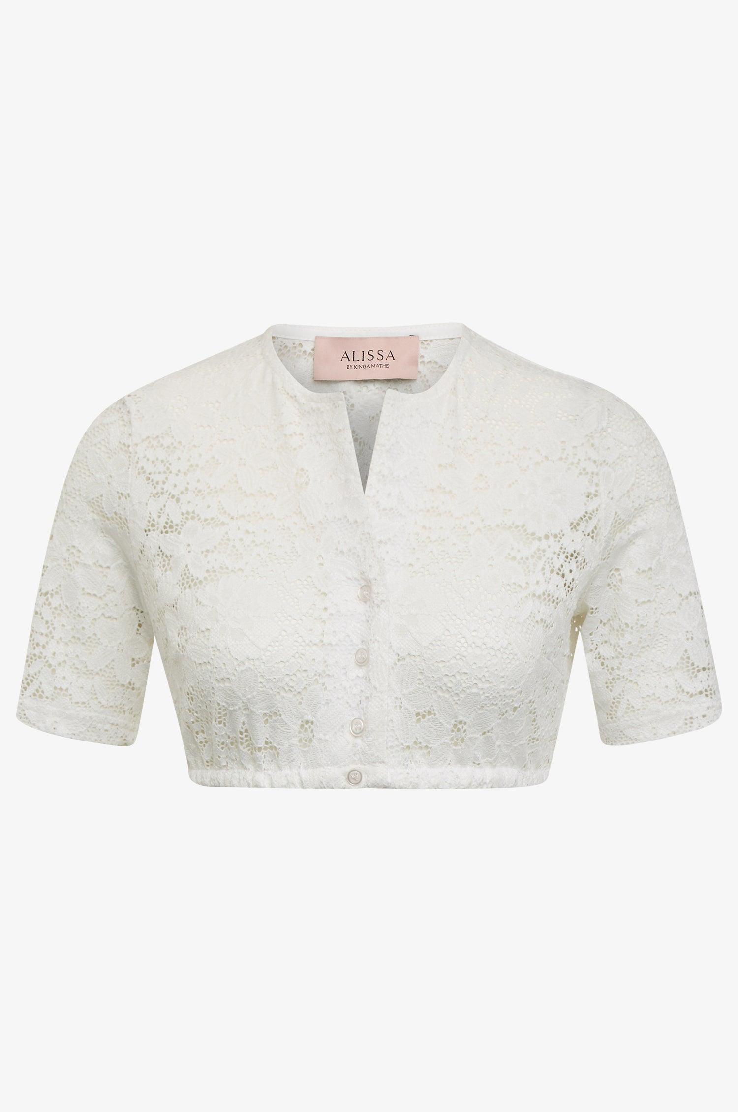 Dirndlbluse Frieda in Weiß - TRACHT À PORTER