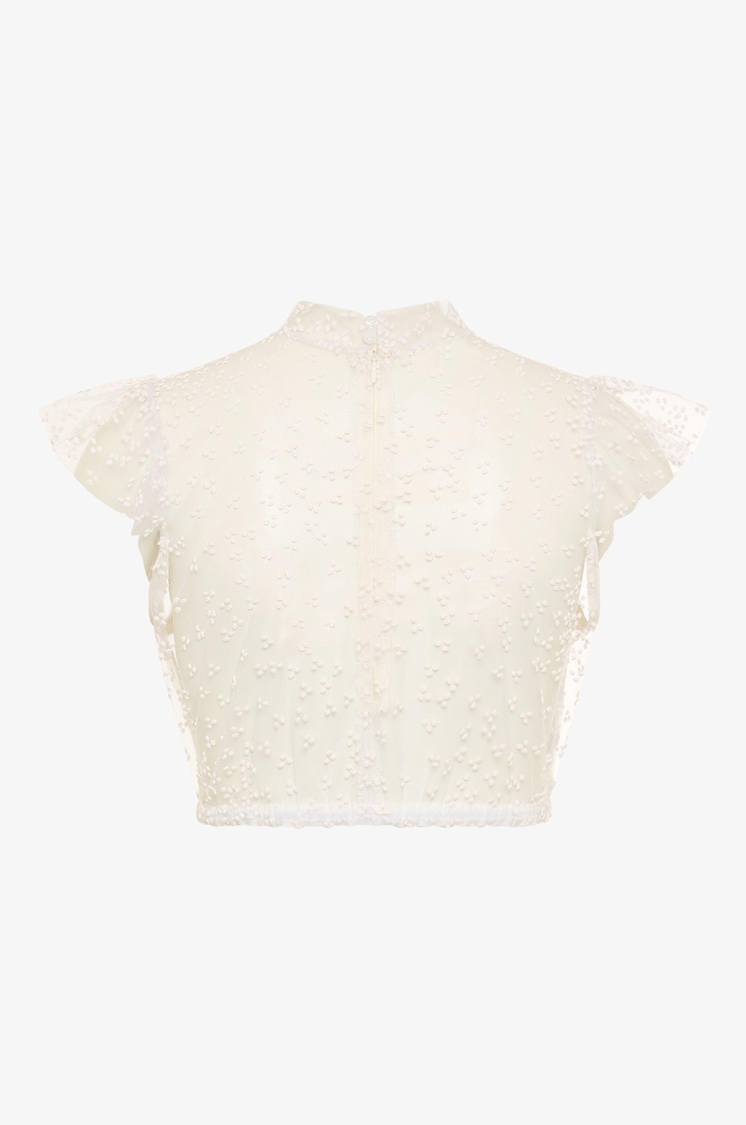 Dirndlbluse Heiki in Weiß - TRACHT À PORTER