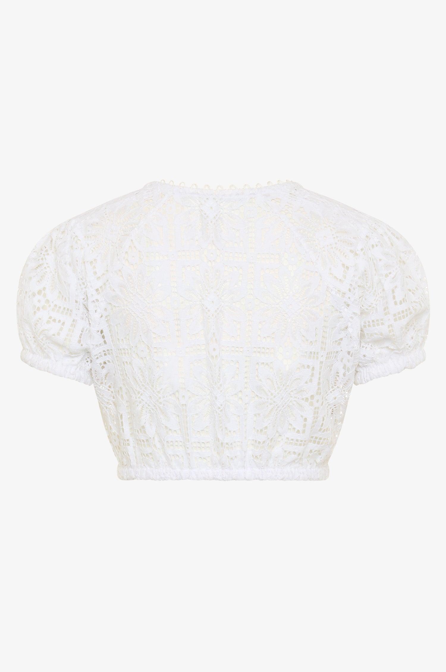Dirndlbluse Kaira in Weiß - TRACHT À PORTER