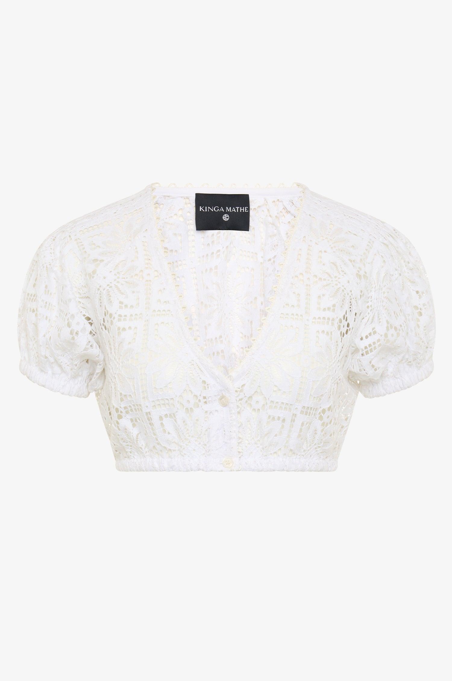 Dirndlbluse Kaira in Weiß - TRACHT À PORTER