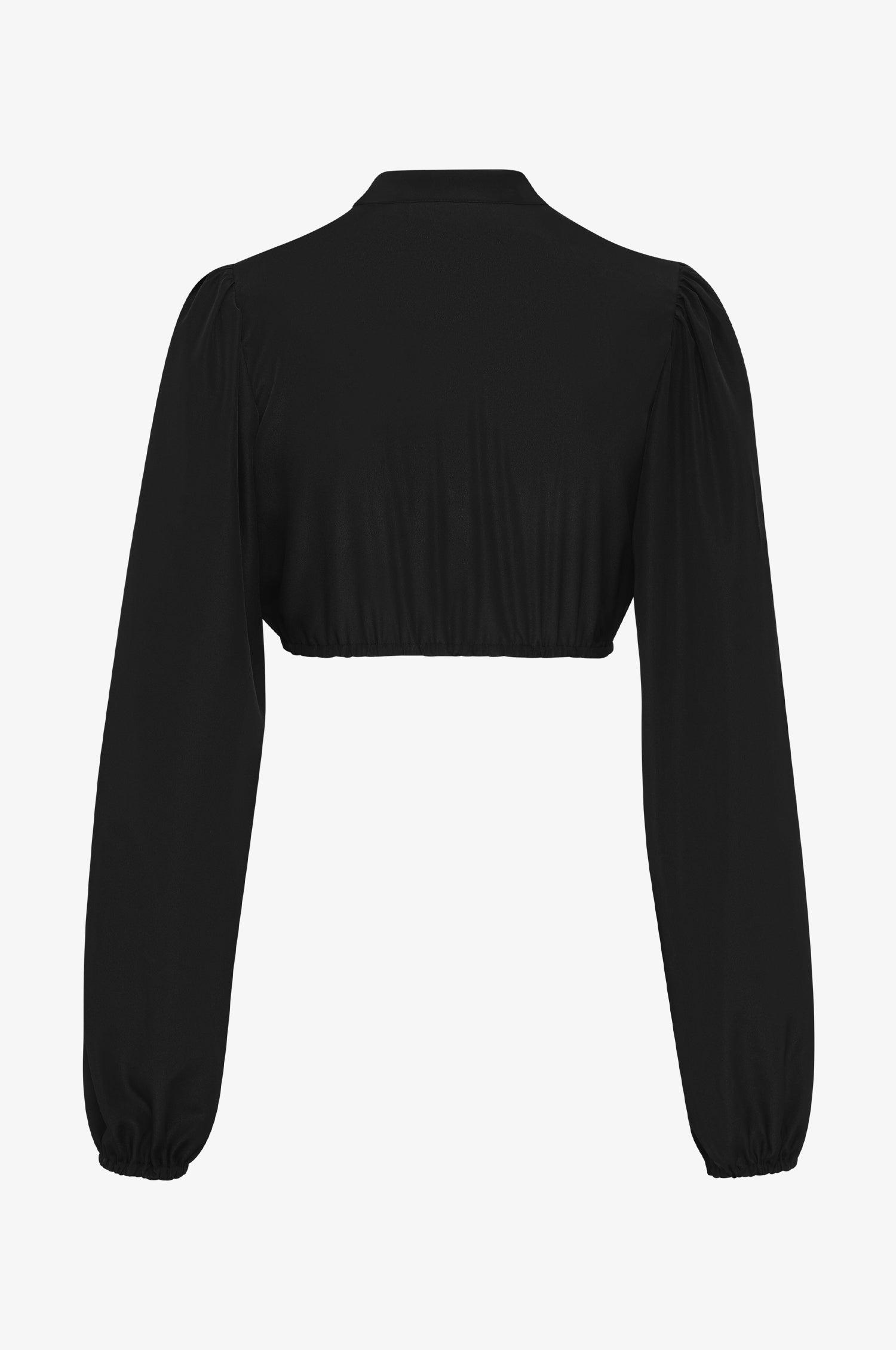 Dirndlbluse Elena in Schwarz - TRACHT À PORTER