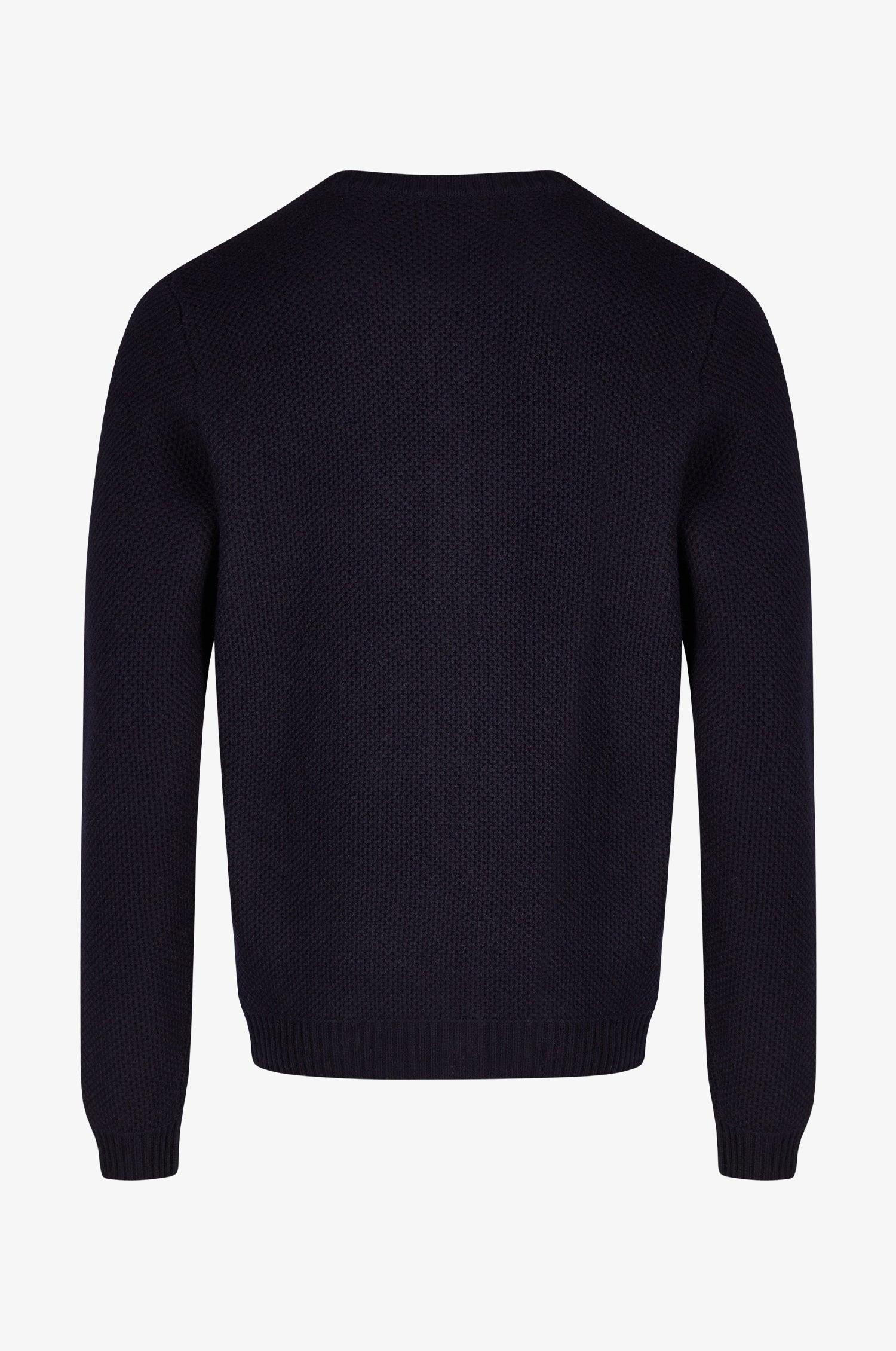 Cashmere Strickjacke Elias in Nachtblau - TRACHT À PORTER