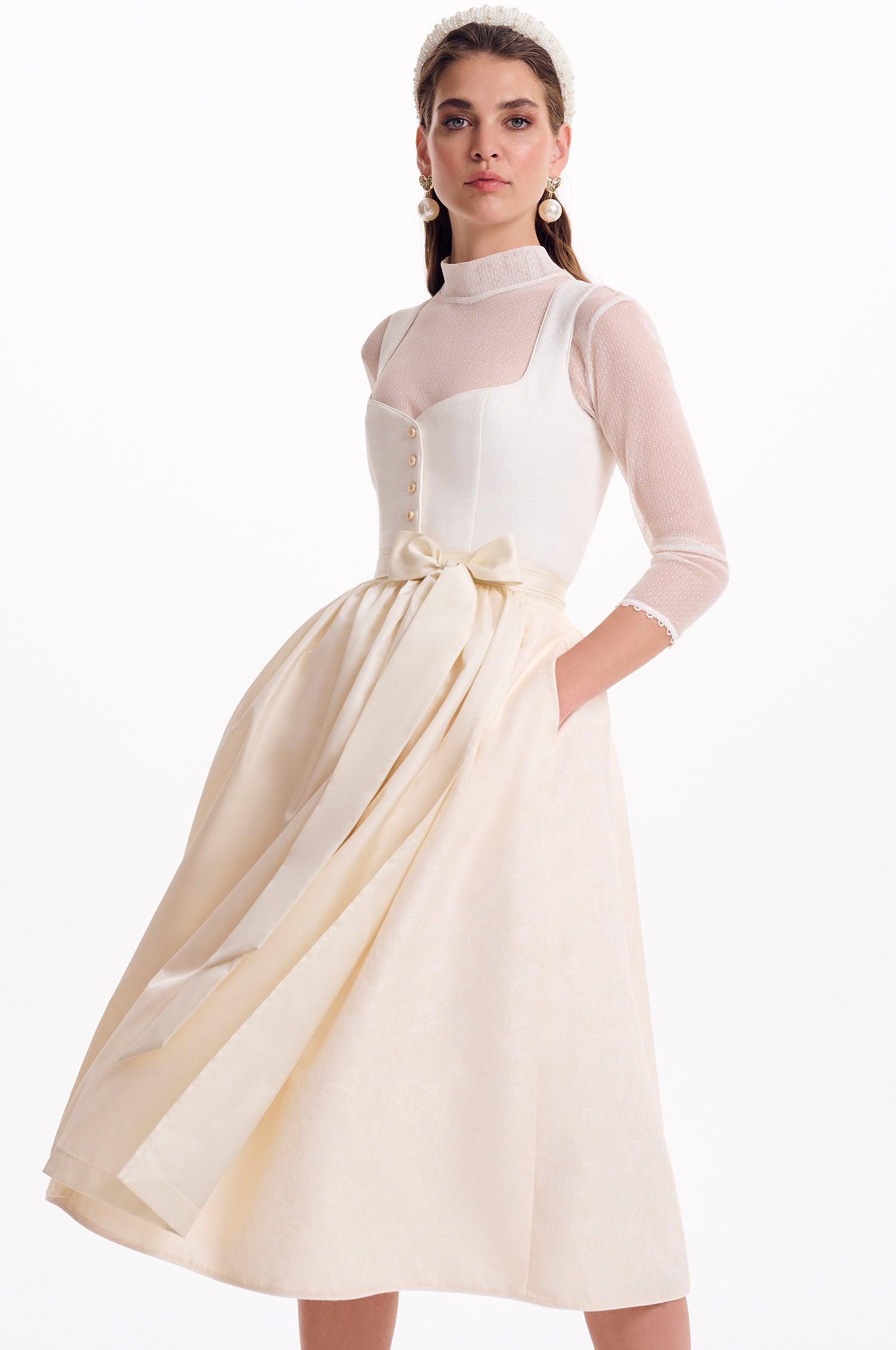 Dirndl Eloise in Ivory - TRACHT À PORTER