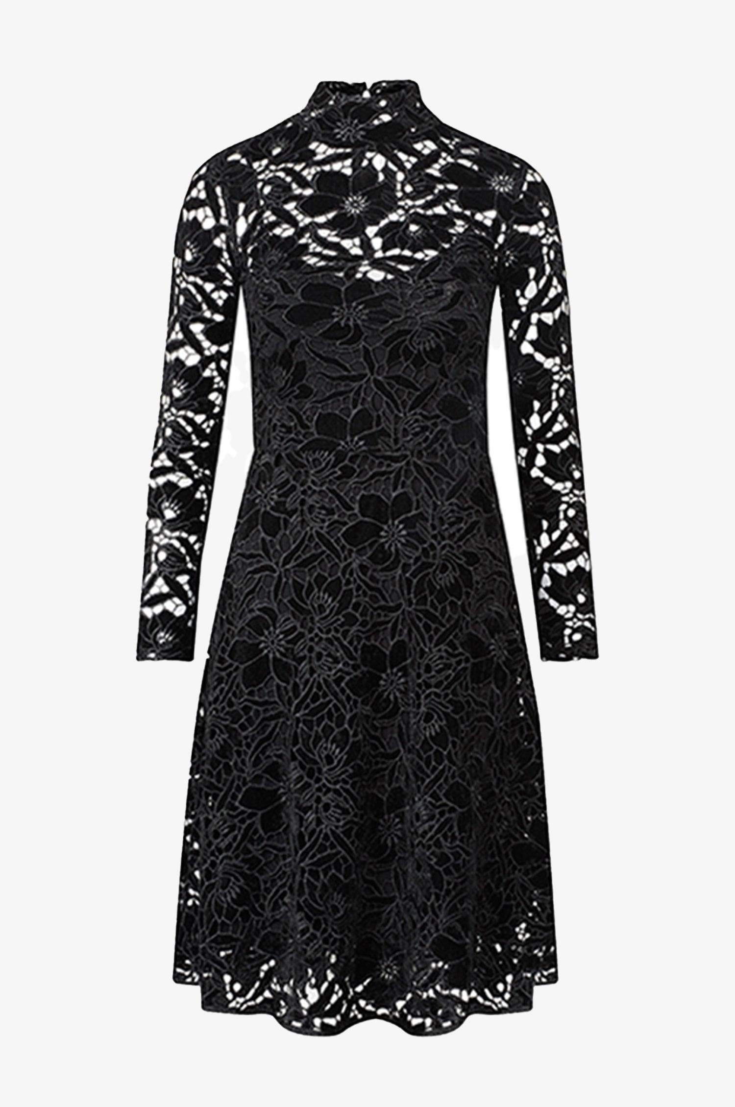 Samtkleid Evelyn in Schwarz - TRACHT À PORTER