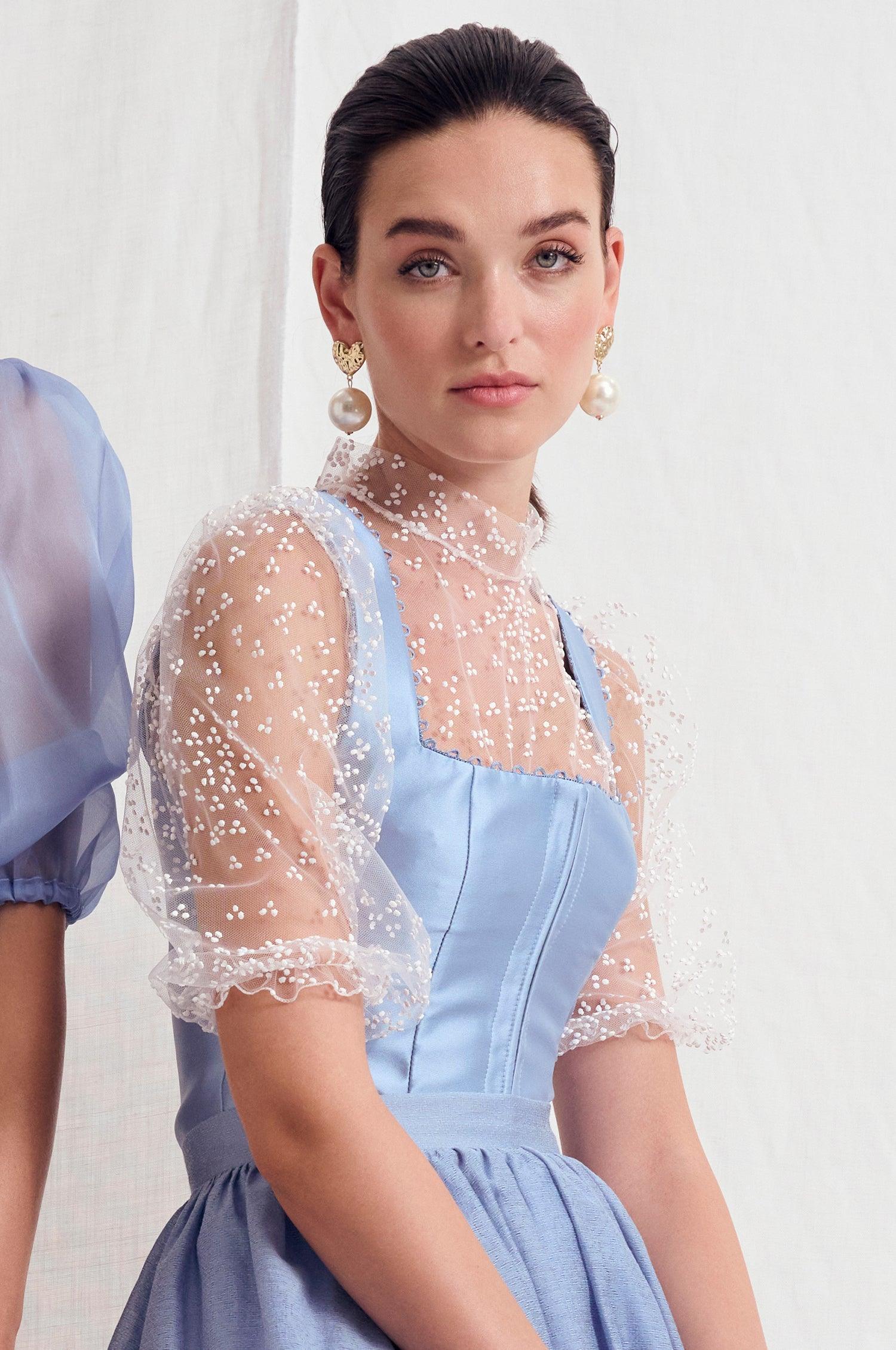 Dirndlbluse Evi in Weiß - TRACHT À PORTER