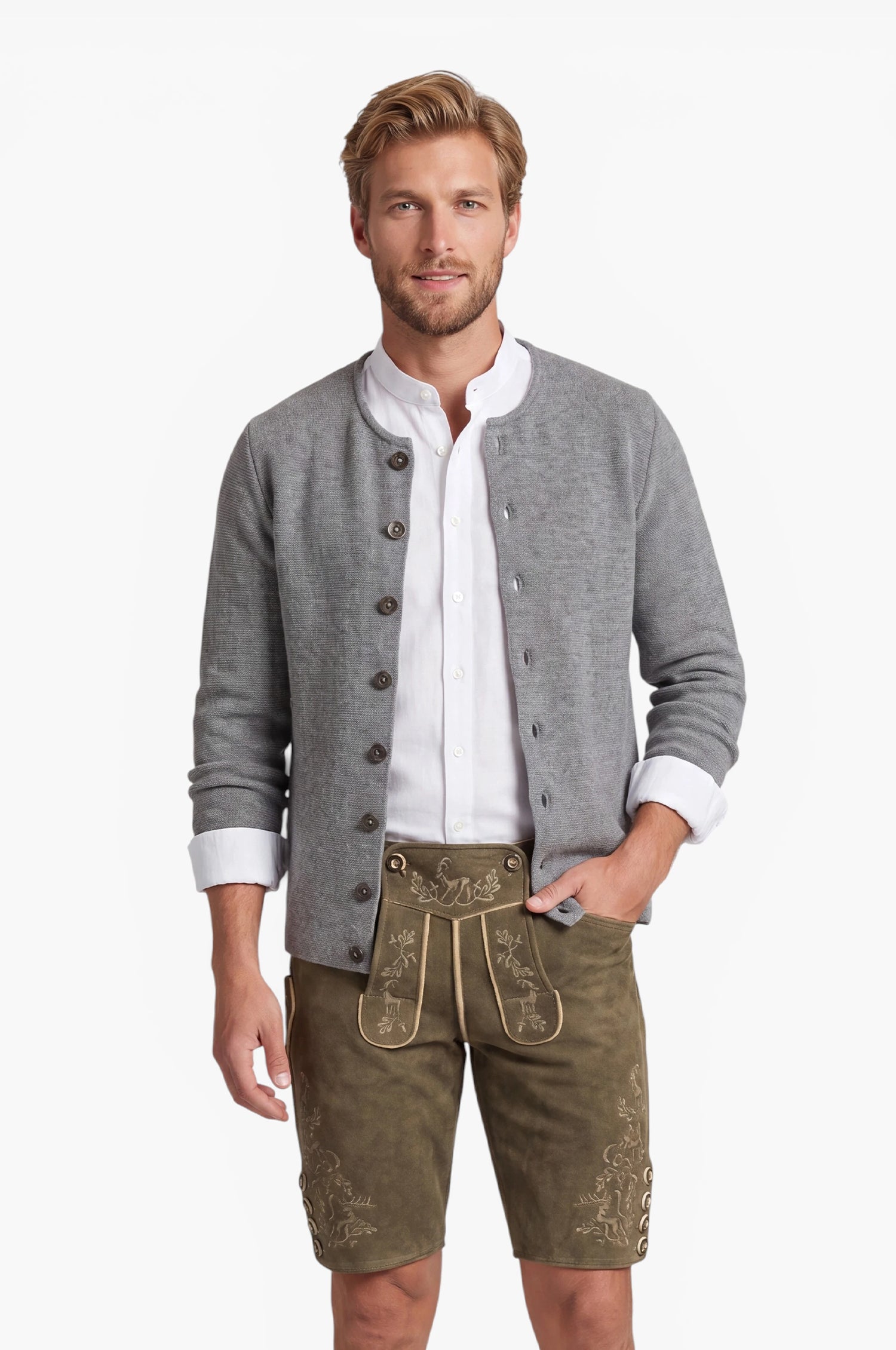 Strickjacke Fabian in Grau