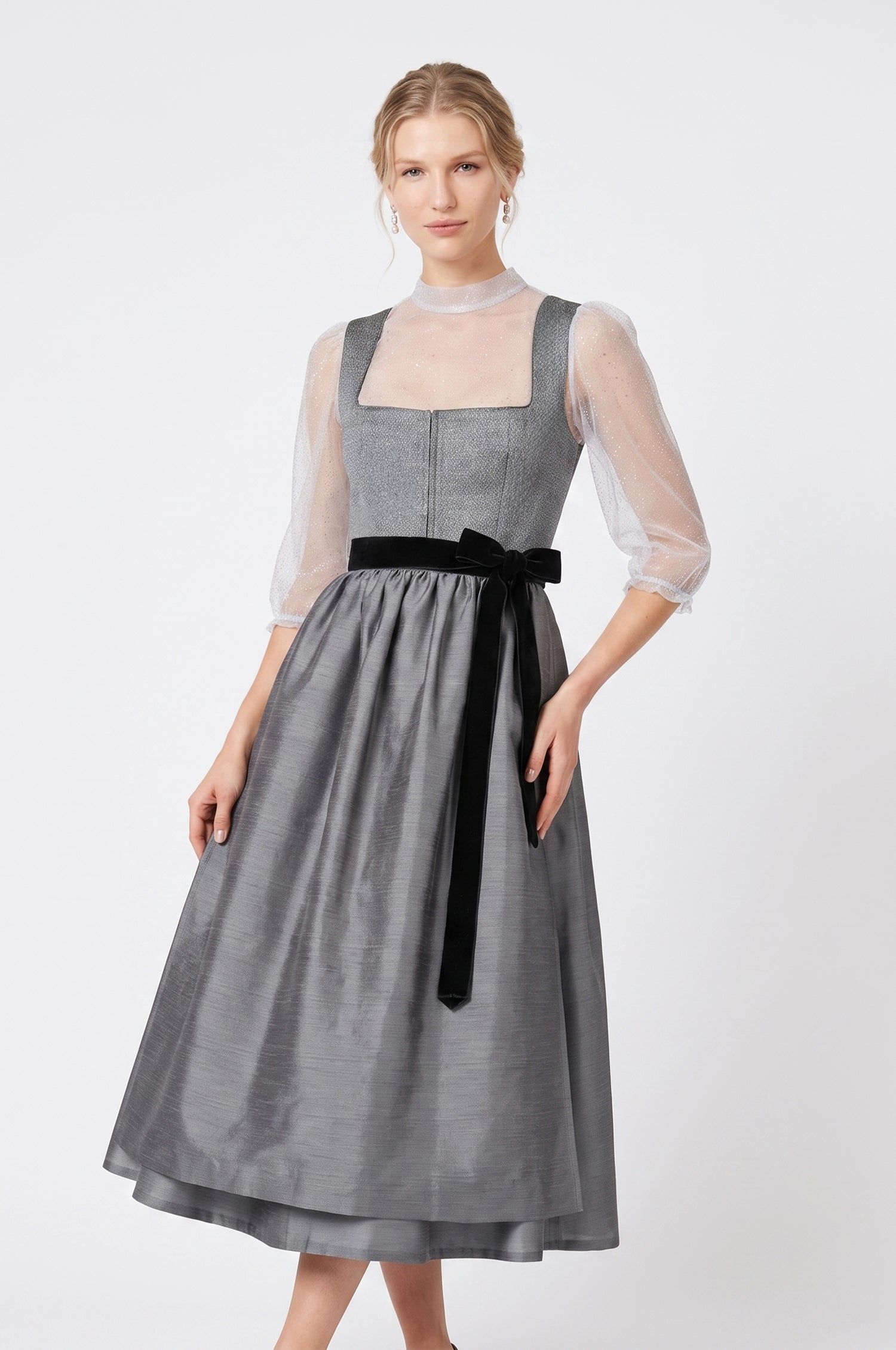 Dirndl Fasano in Grau