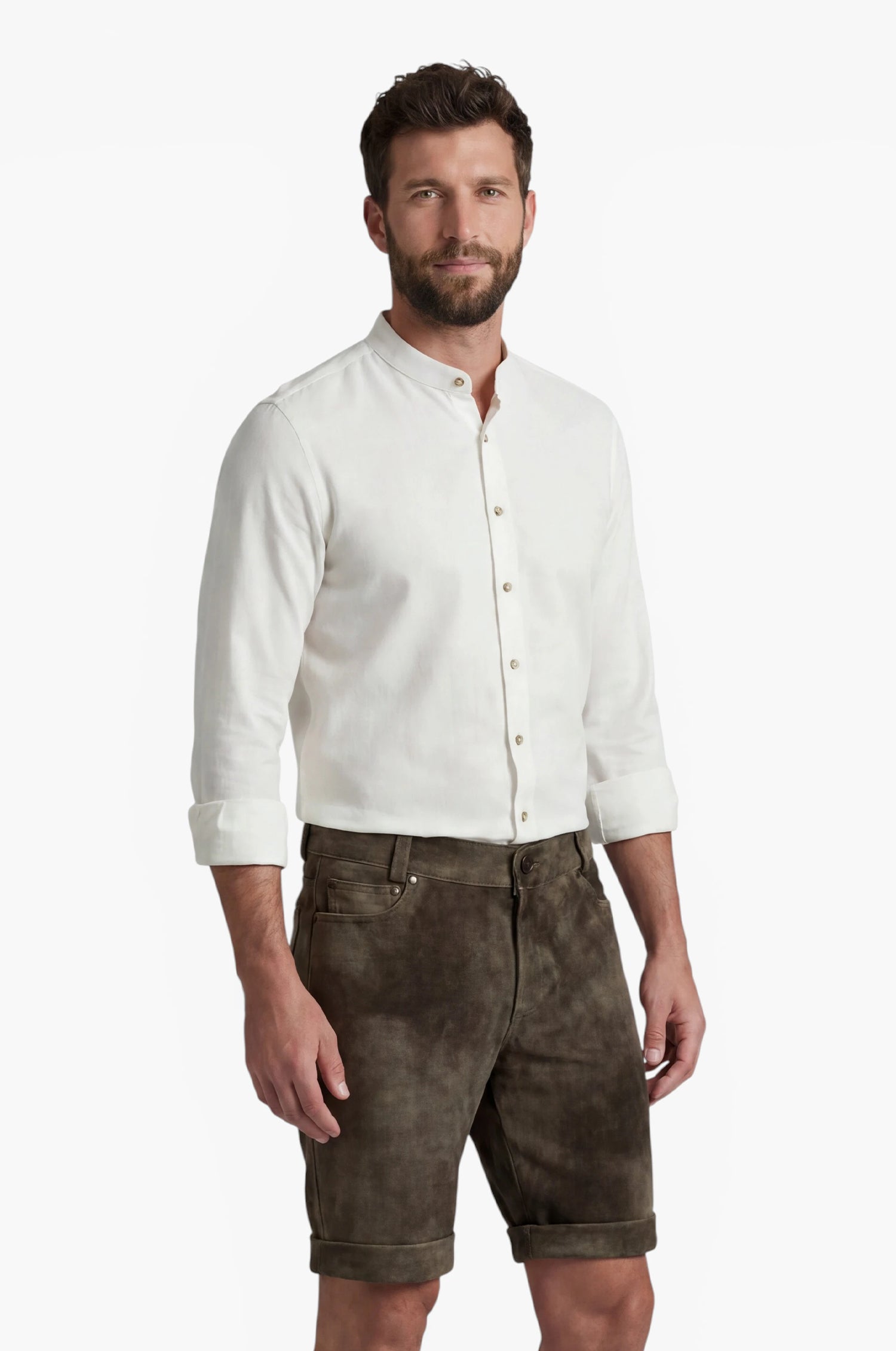 Ziegen Lederhose Filip in Ahorn