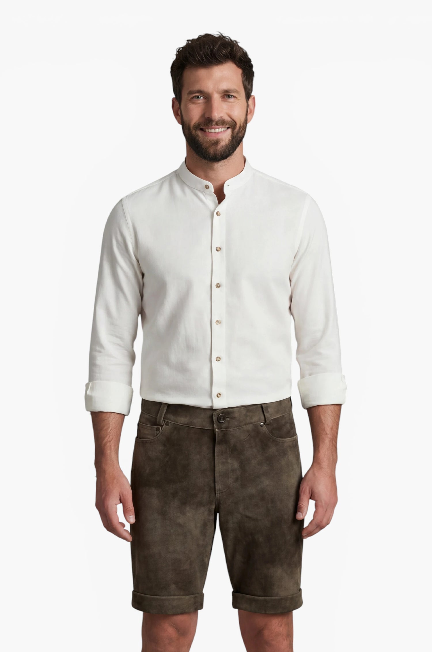 Ziegen Lederhose Filip in Ahorn