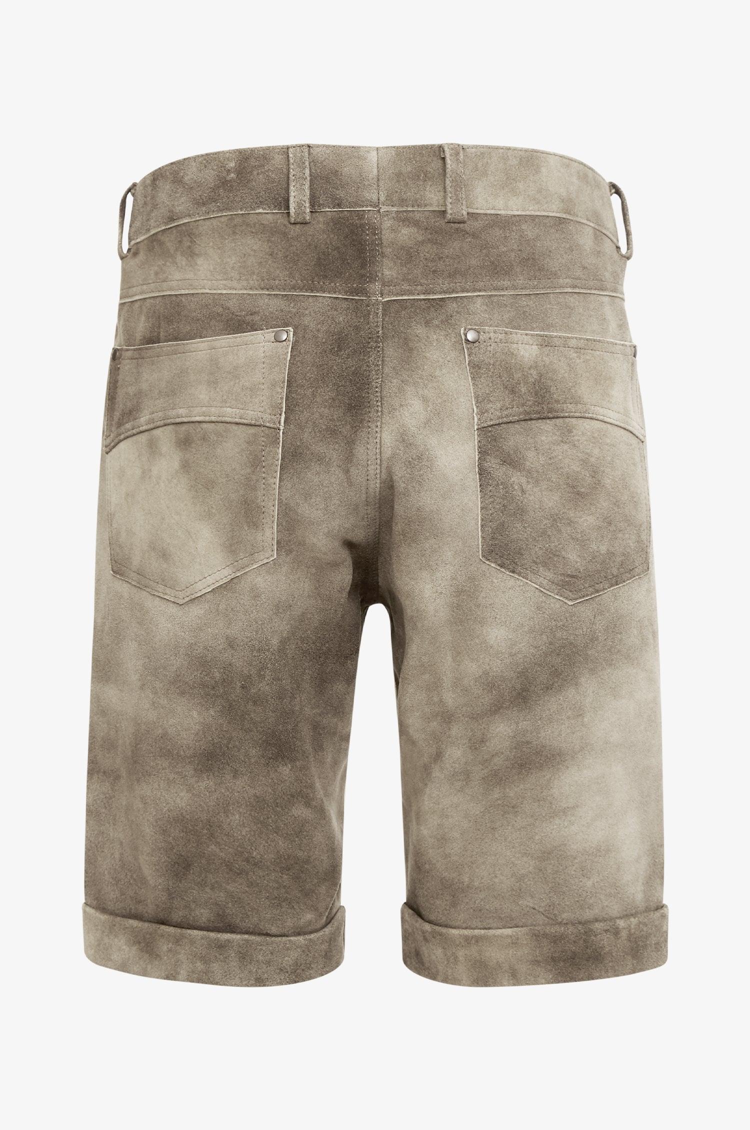 Ziege Lederhose Filip in Mocca - TRACHT À PORTER