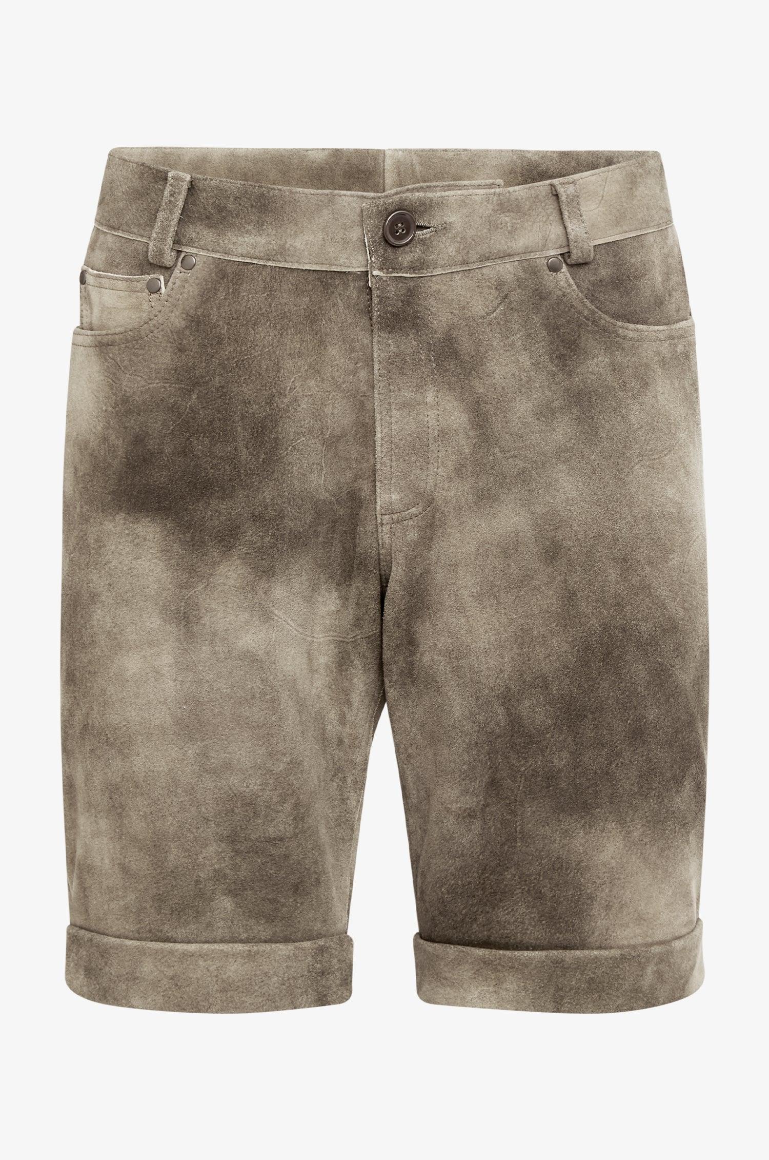 Ziege Lederhose Filip in Mocca - TRACHT À PORTER