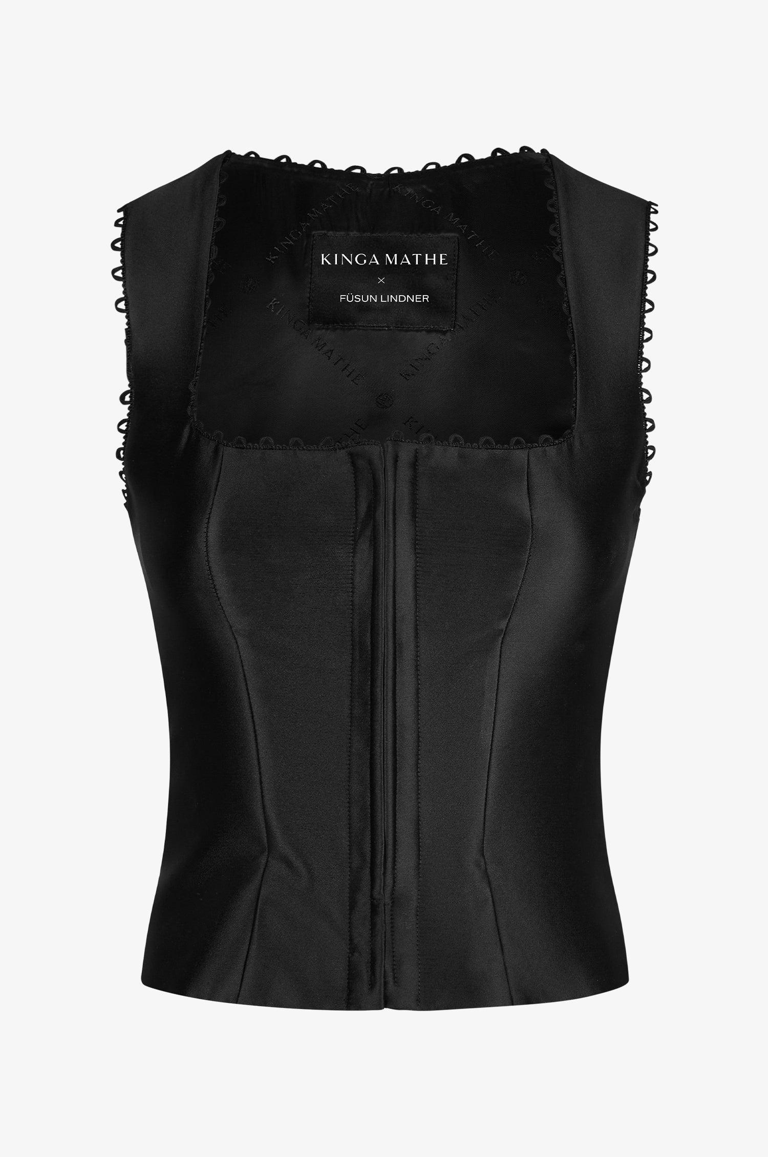 Mieder Füsun in Schwarz - TRACHT À PORTER