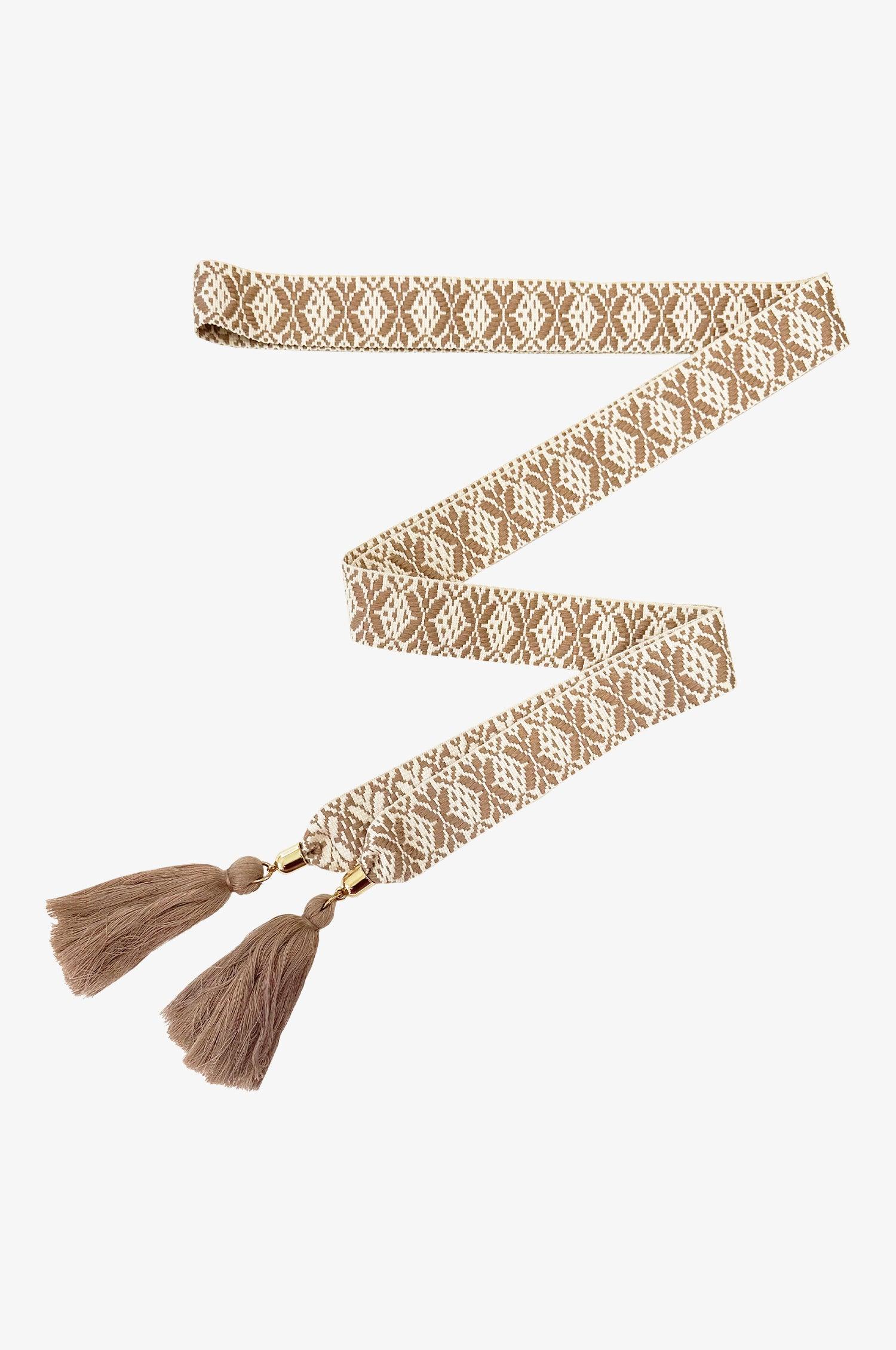 Boho Gürtel in Ivory - TRACHT À PORTER