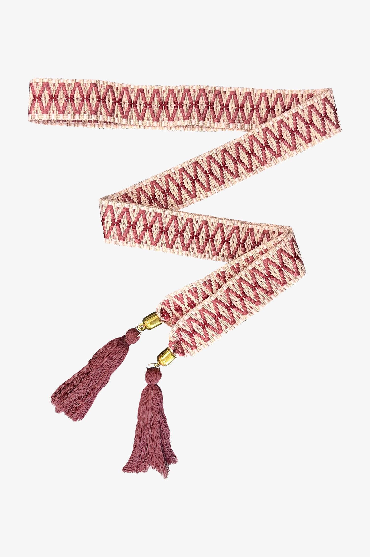 Boho Gürtel in Rose - TRACHT À PORTER