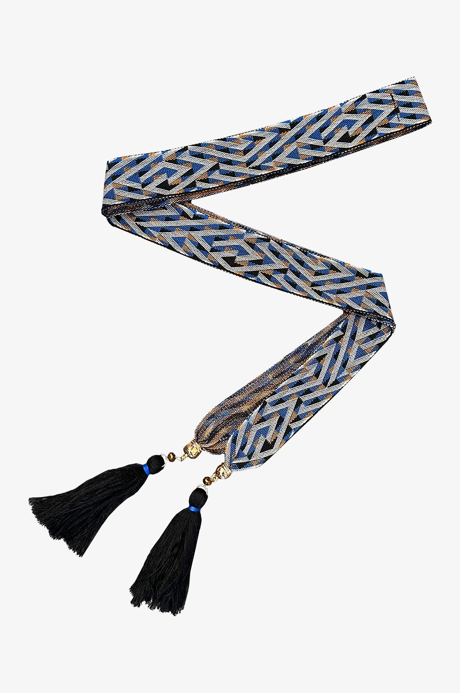Boho Gürtel in Dunkelblau - TRACHT À PORTER