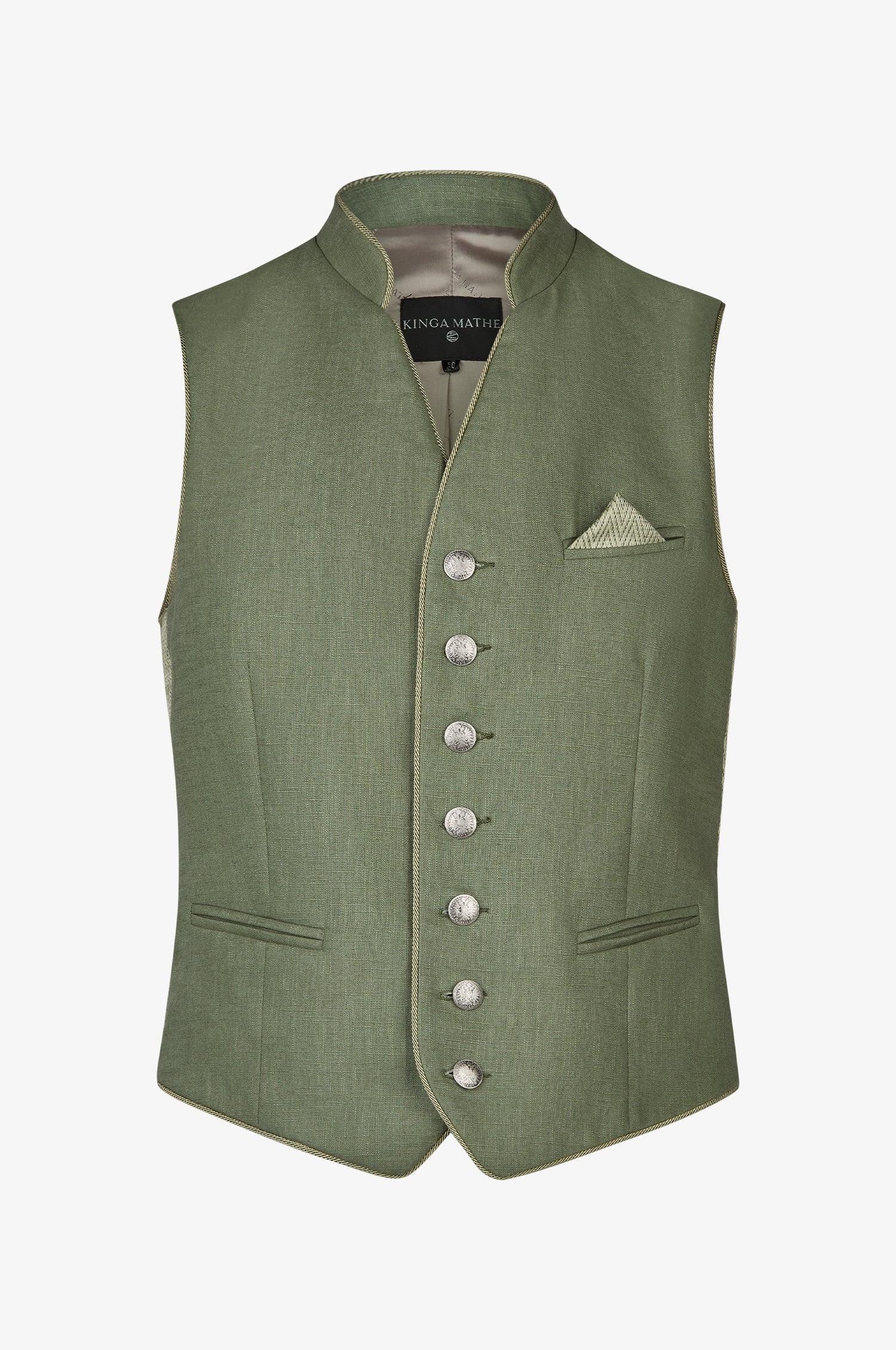 Trachtenweste Henry in Pistazie - TRACHT À PORTER