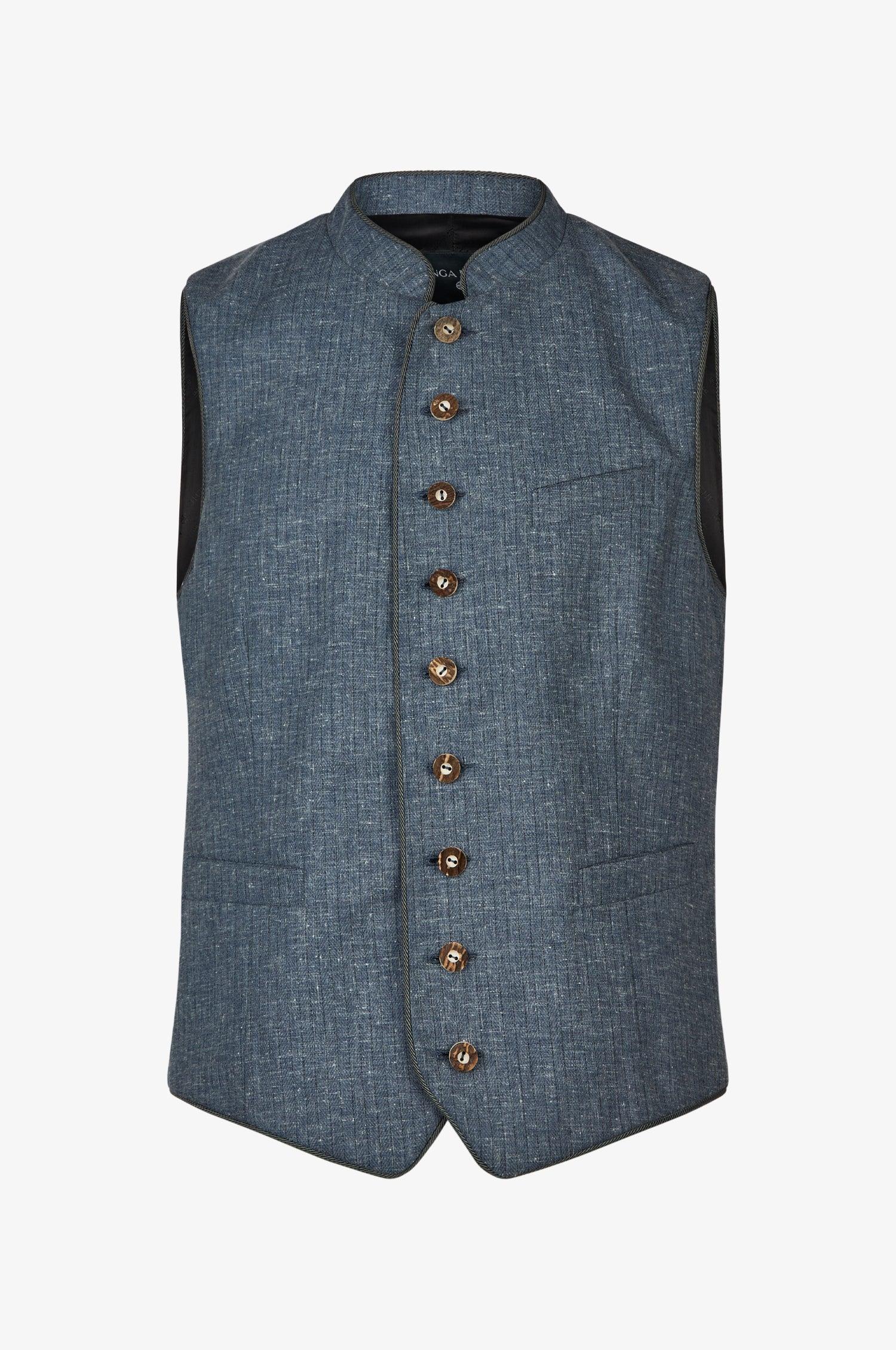 Trachtenweste Nick in Nachtblau - TRACHT À PORTER