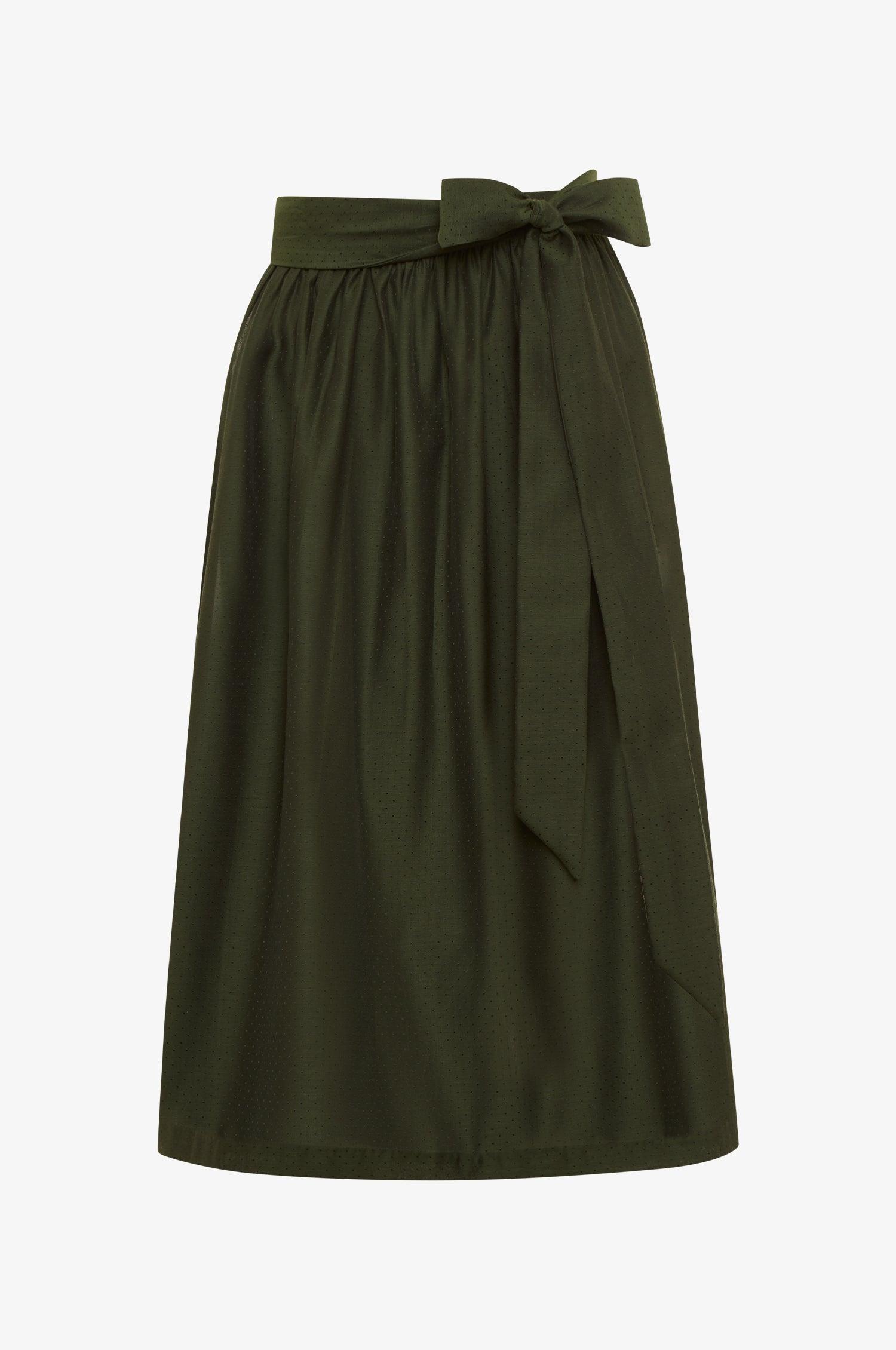 Glanzschürze Heidi in Olive