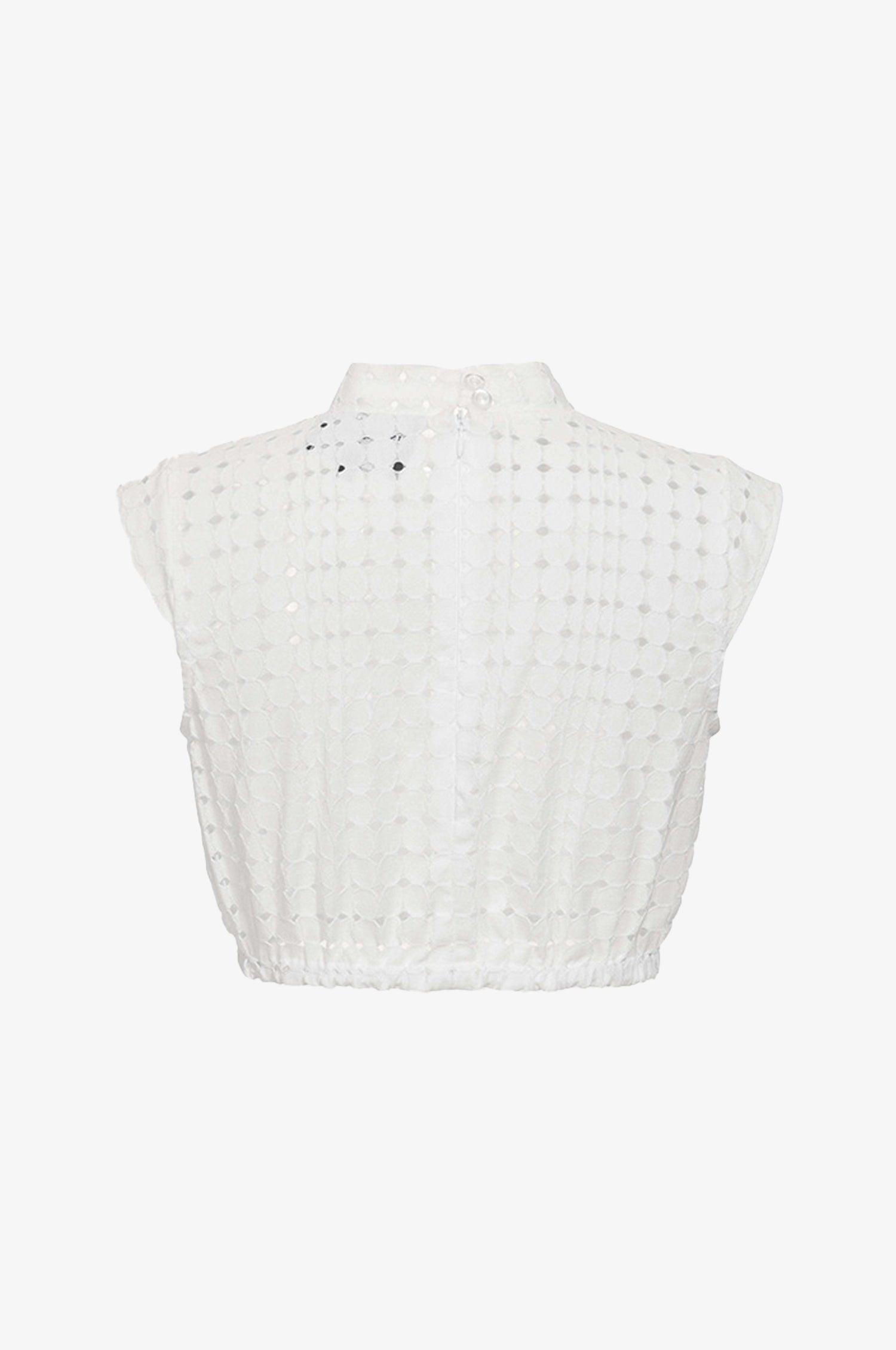 Bluse Heidi mit Lochspitze - TRACHT À PORTER