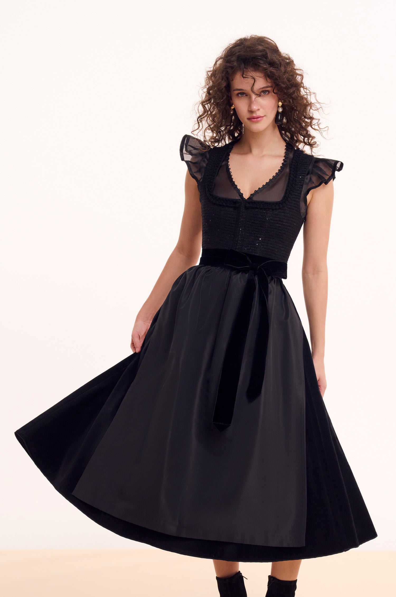 Seidenbluse Kiki in Schwarz