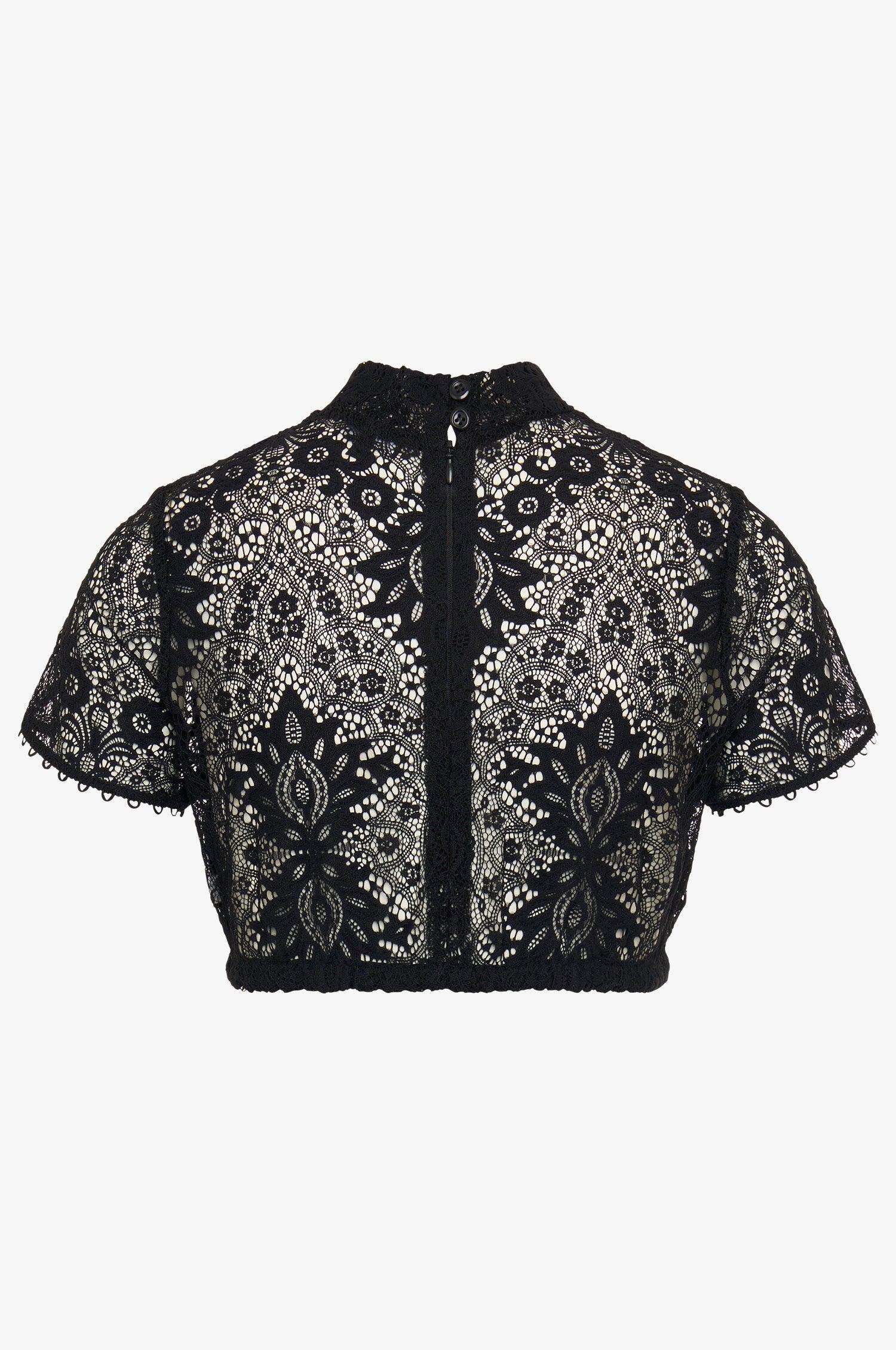 Dirndlbluse Inga in Schwarz - TRACHT À PORTER