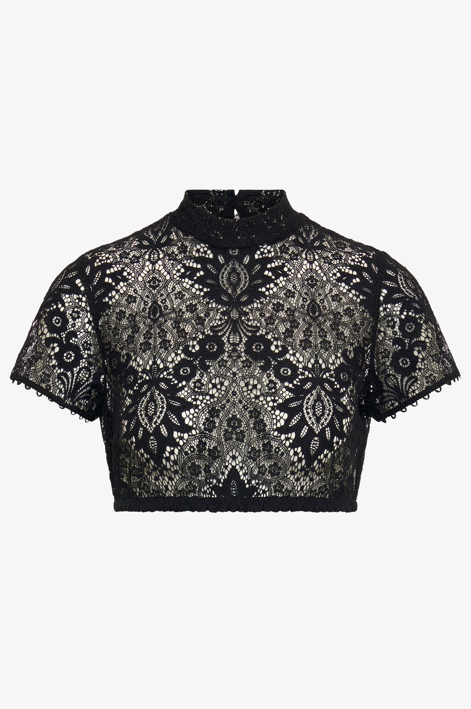 Dirndlbluse Inga in Schwarz - TRACHT À PORTER