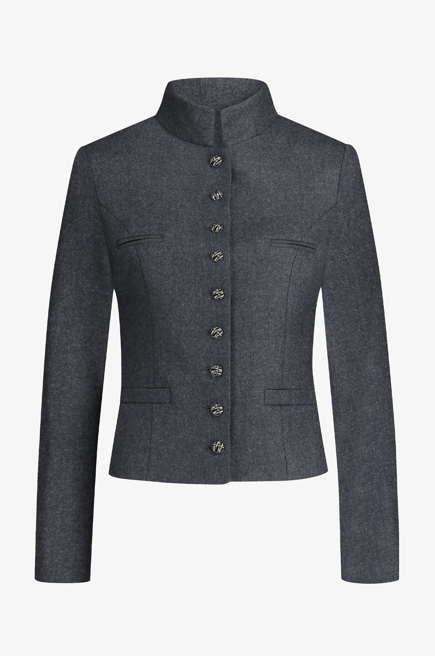 Jacke Constanze aus Schurwolle in Anthrazit - TRACHT À PORTER