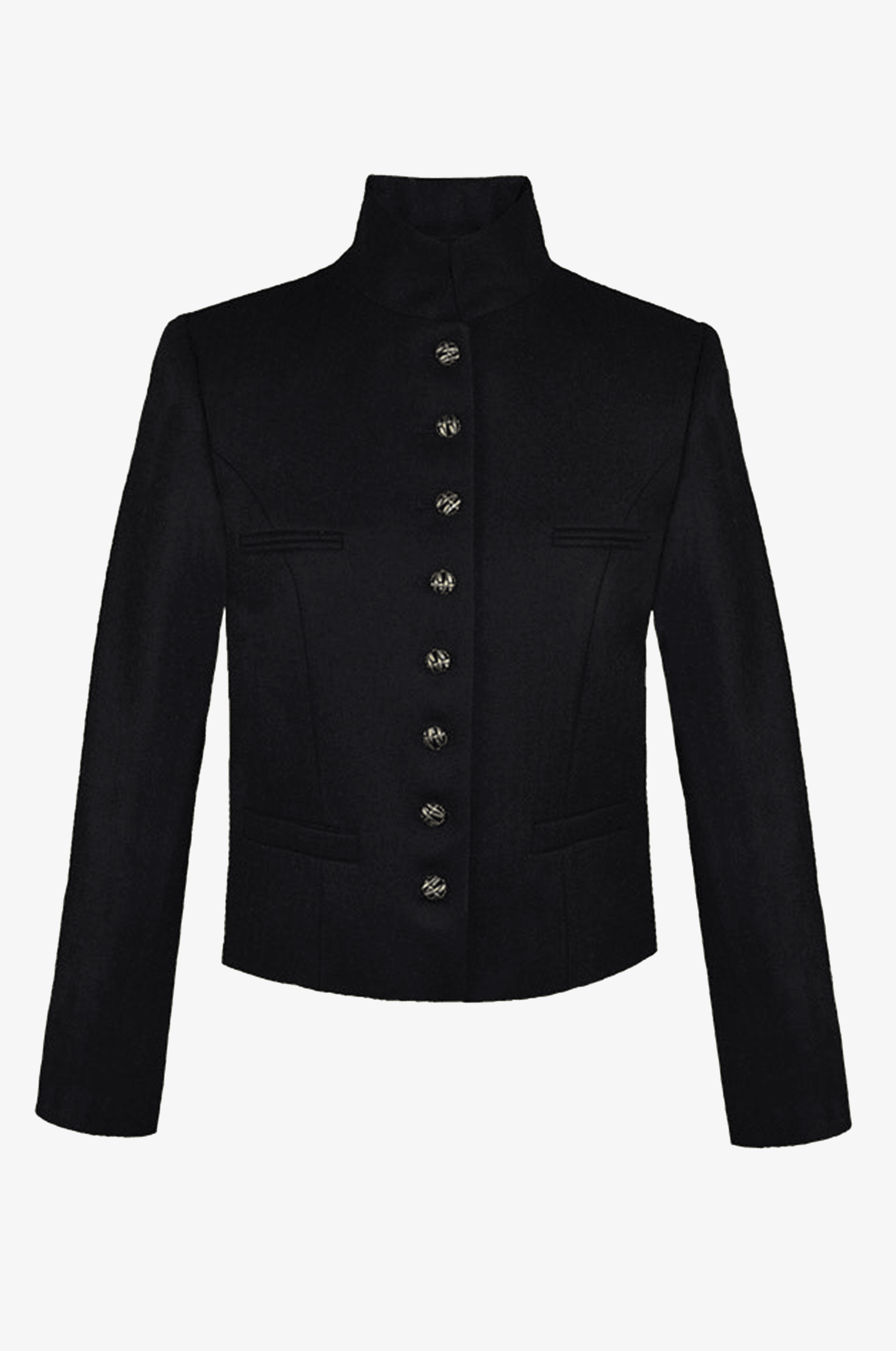 Jacke Constanze aus Schurwolle in Schwarz - TRACHT À PORTER