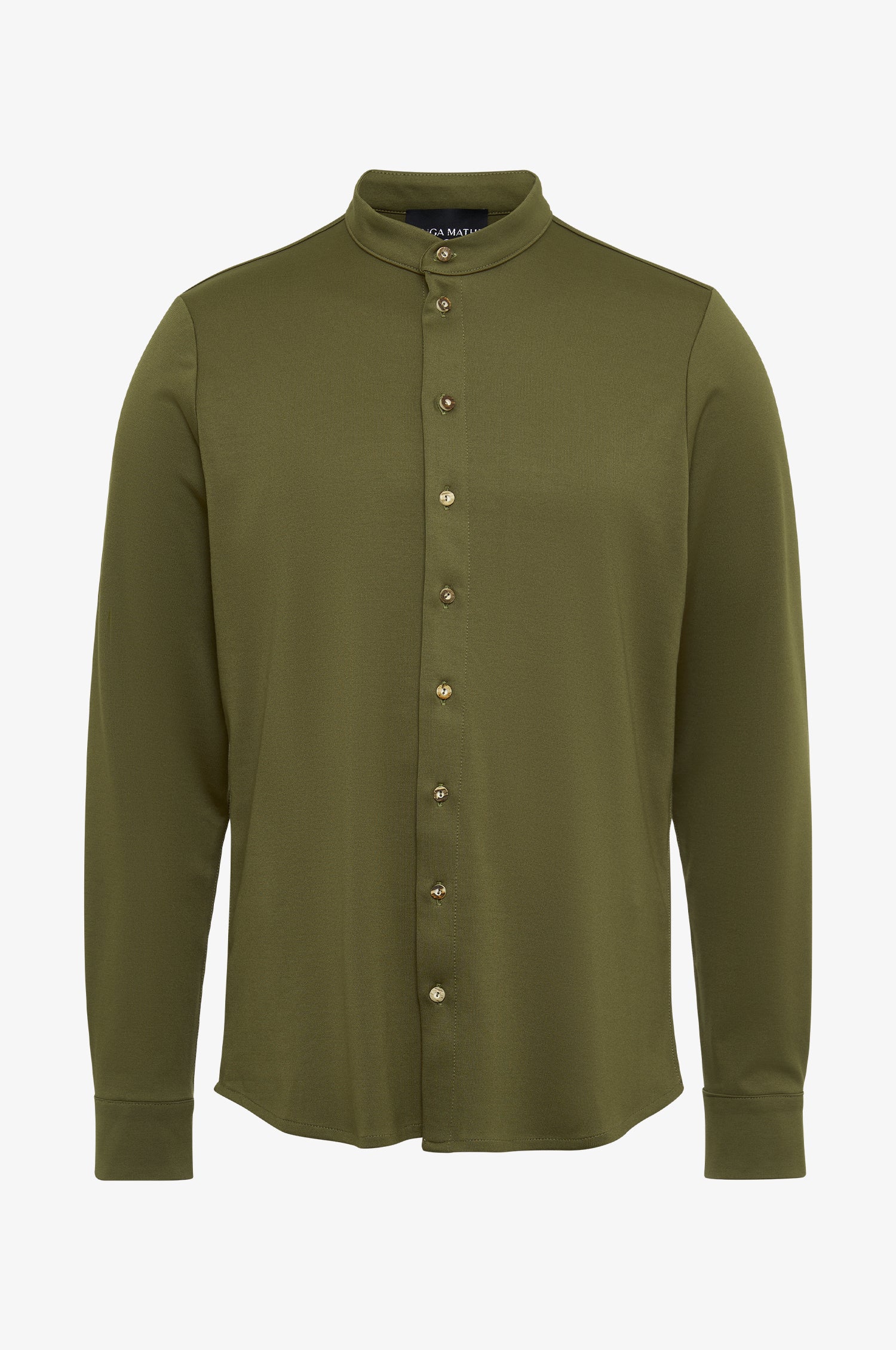 Jersey Hemd Leo in Olive